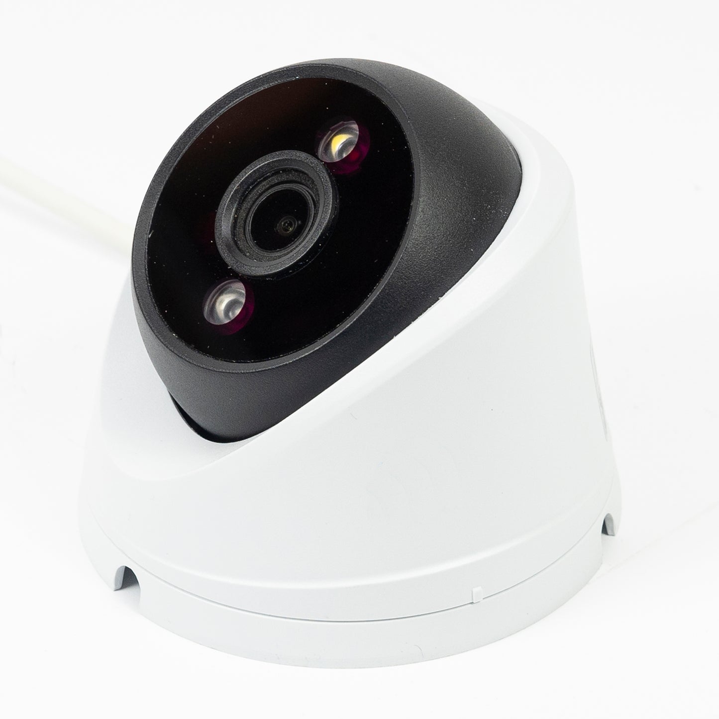Camera supraveghere video PNI IP808JS, POE, 8MP, 2.8mm, black light, filmeaza color noaptea, pentru exterior, alb