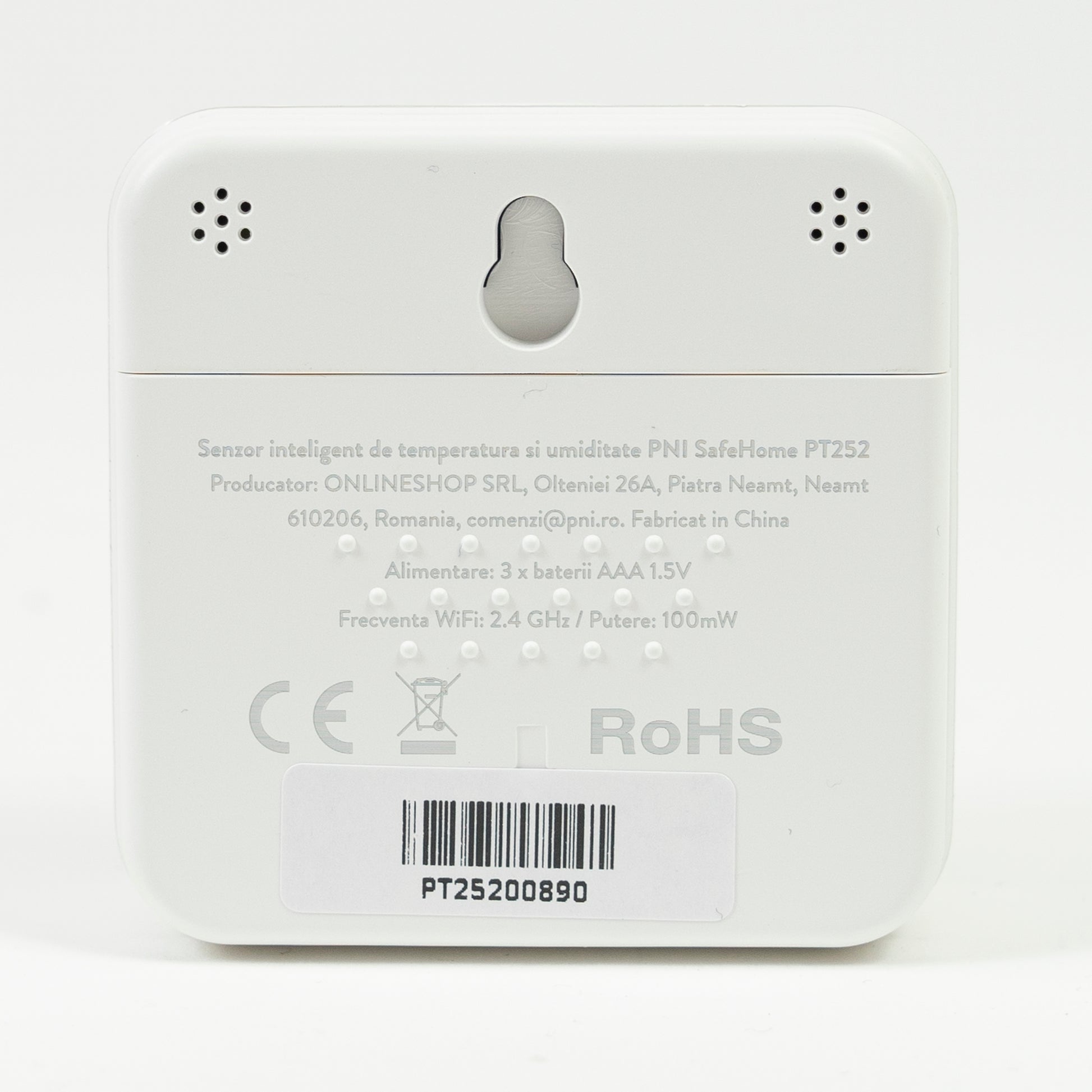 Senzor inteligent de temperatura si umiditate PNI SafeHome PT252 WiFi aplicatie de mobil Tuya Smart