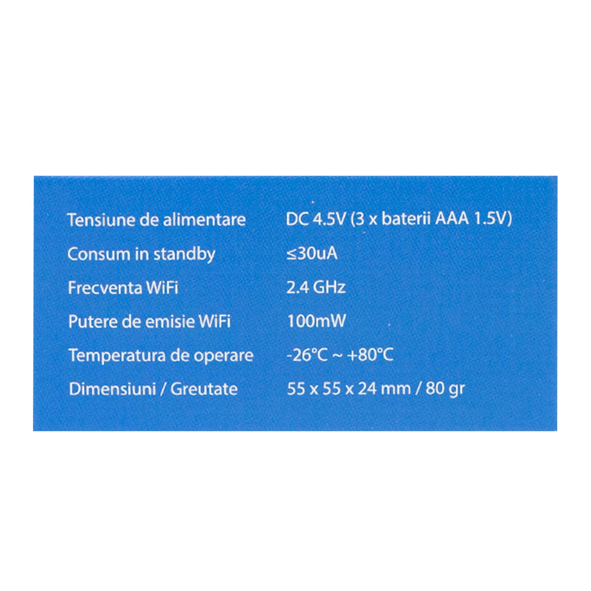 Senzor inteligent de temperatura si umiditate PNI SafeHome PT252 WiFi aplicatie de mobil Tuya Smart
