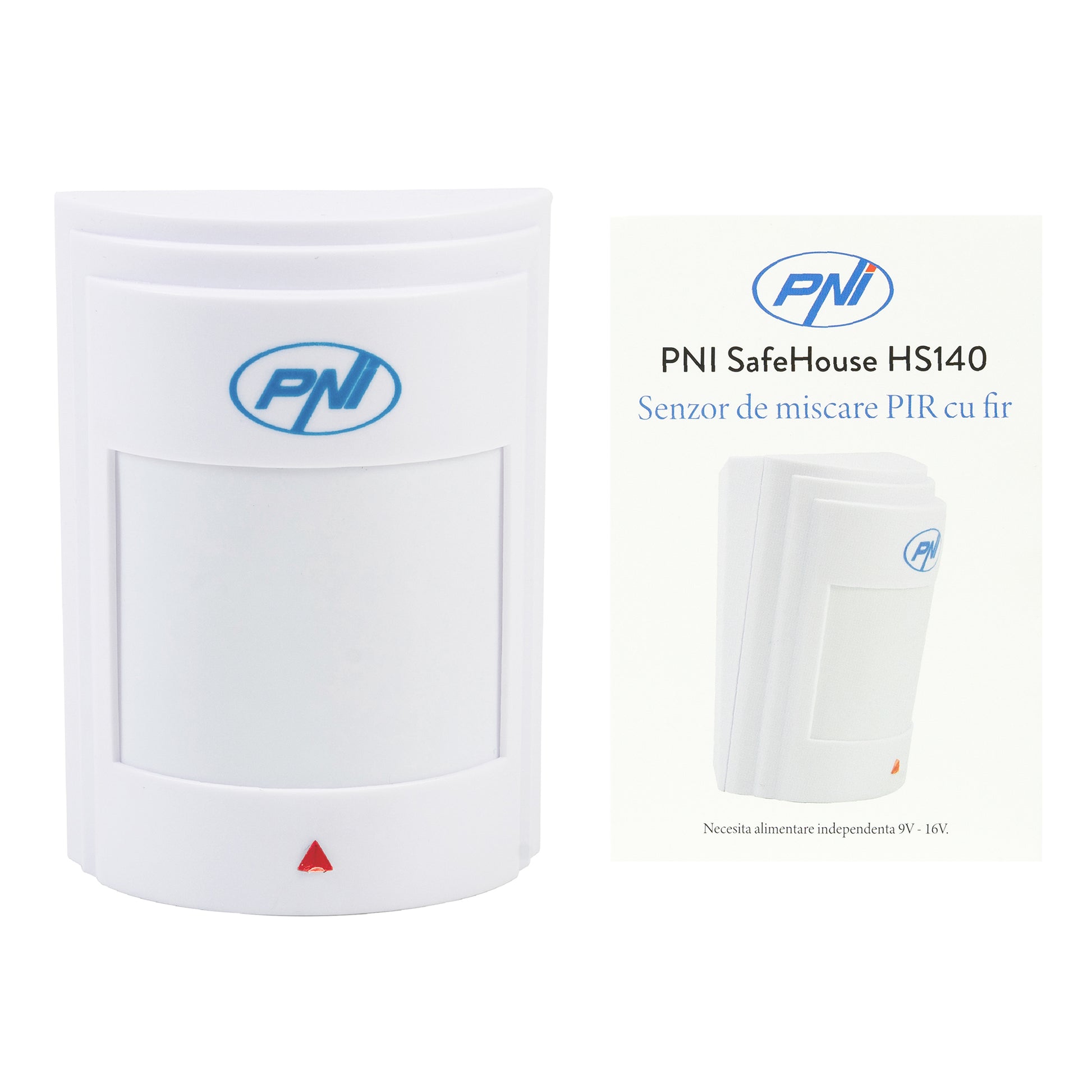 Senzor de miscare PIR cu fir PNI SafeHouse HS140 pentru sisteme de alarma compatibil cu PNI HS600 si PNI HS650