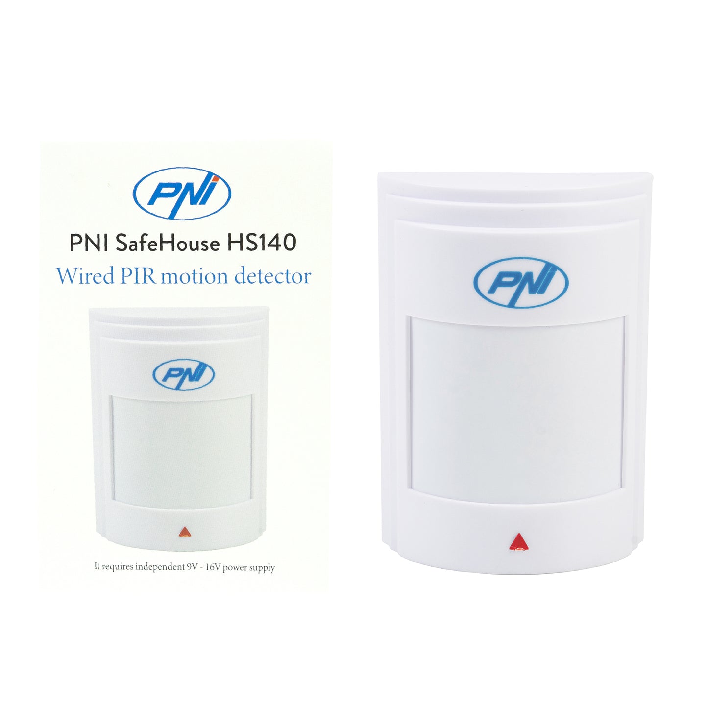 Senzor de miscare PIR cu fir PNI SafeHouse HS140 pentru sisteme de alarma compatibil cu PNI HS600 si PNI HS650