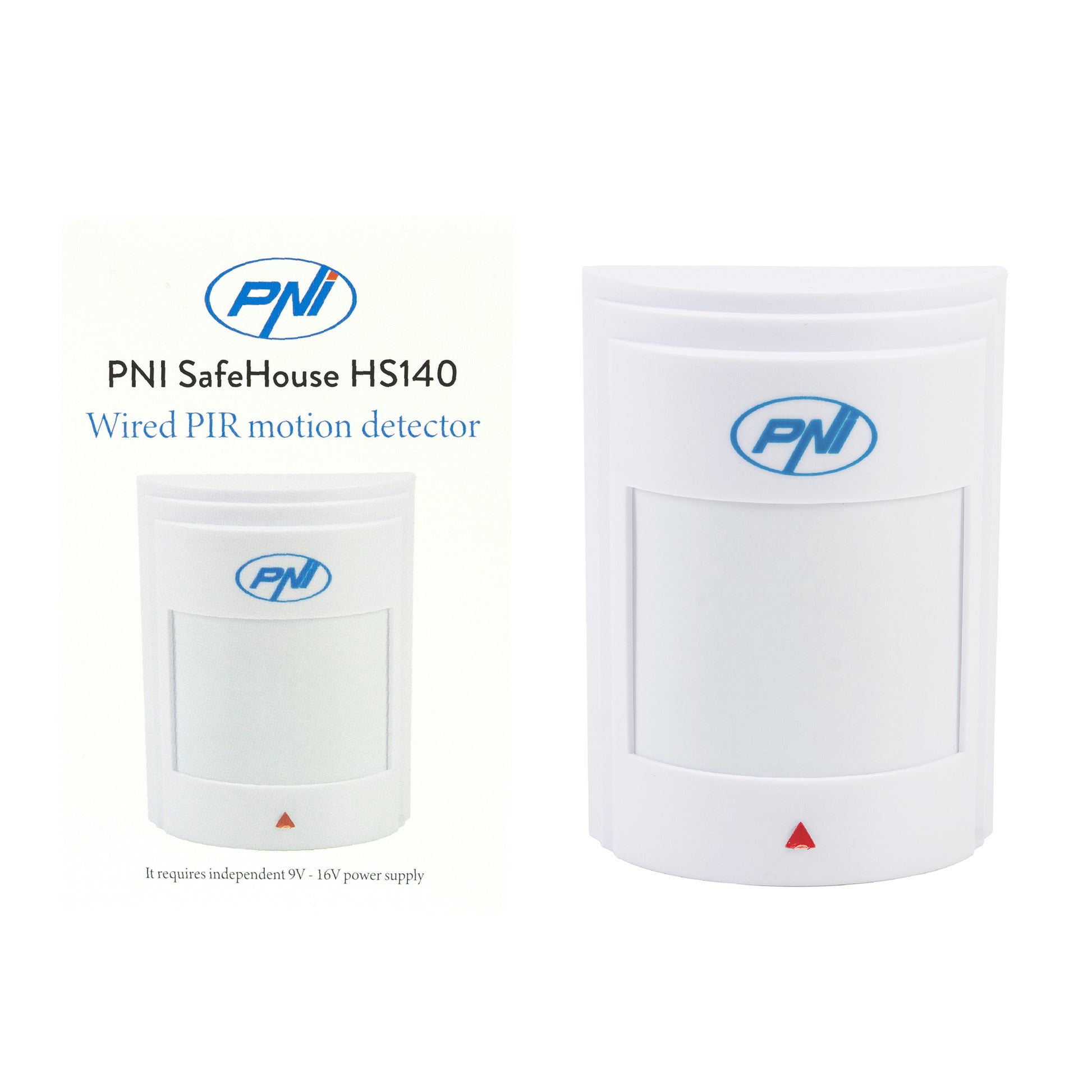 Senzor de miscare PIR cu fir PNI SafeHouse HS140 pentru sisteme de alarma compatibil cu PNI HS600 si PNI HS650