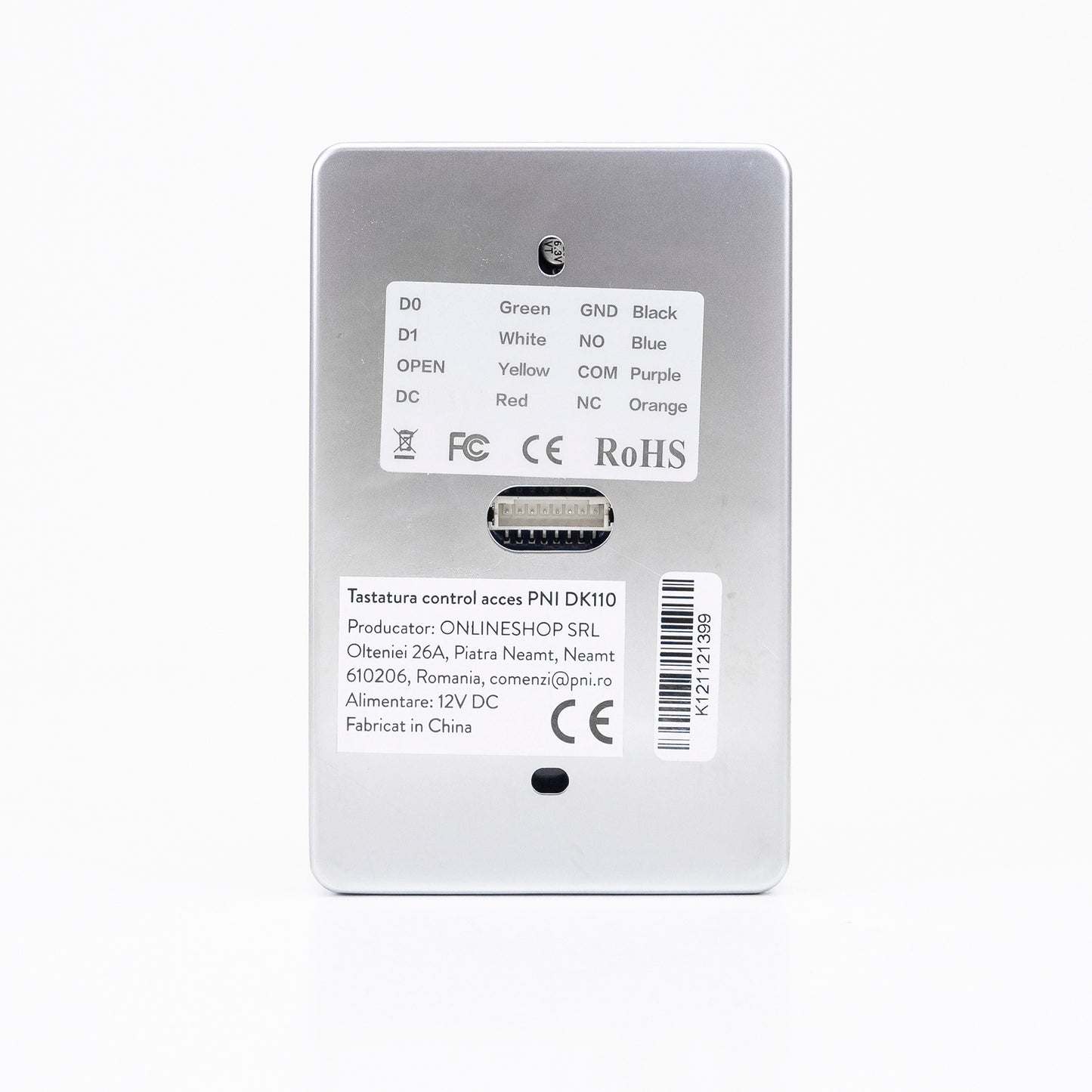 Tastatura control acces PNI DK110 stand alone, exterior si interior, IP54