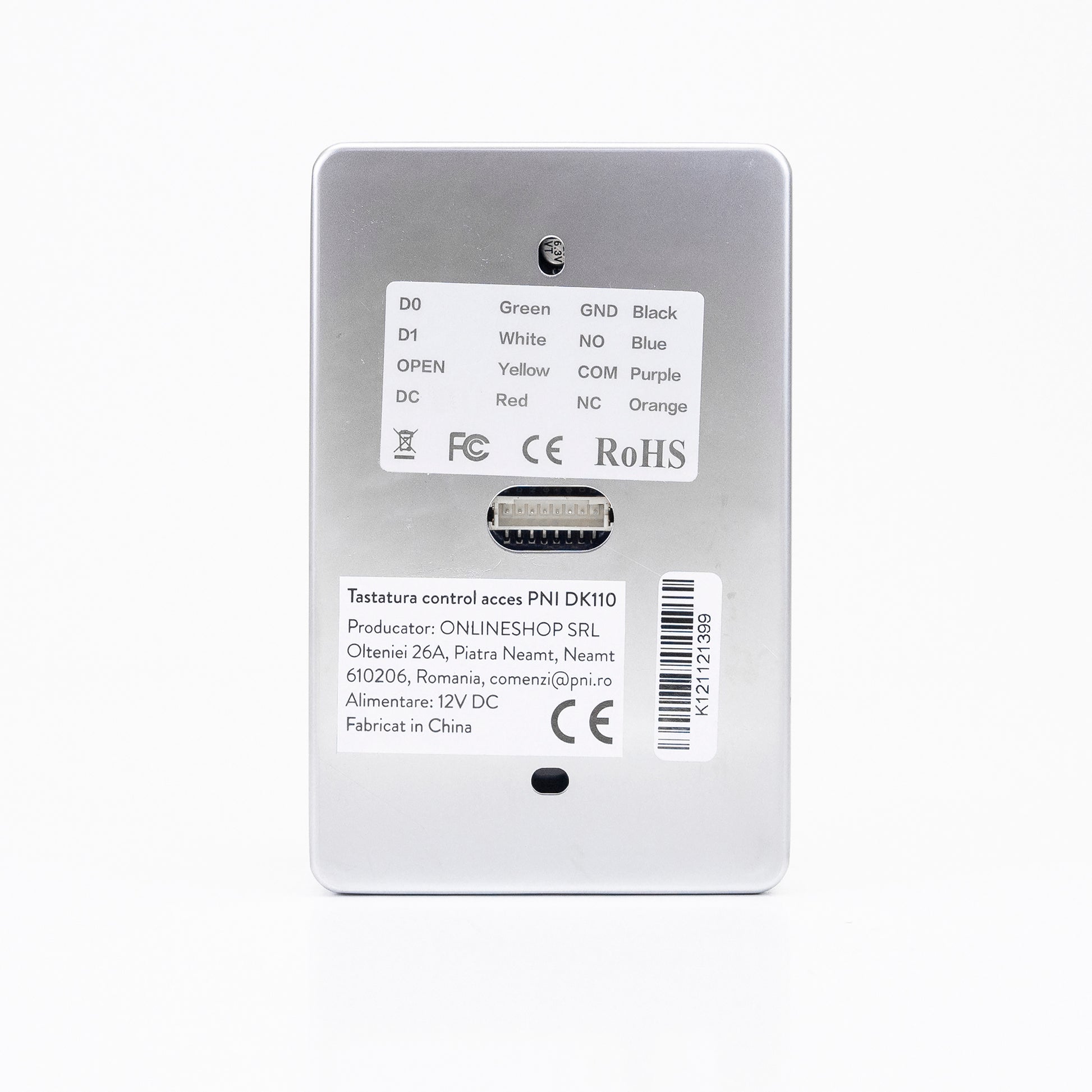 Tastatura control acces PNI DK110 stand alone, exterior si interior, IP54