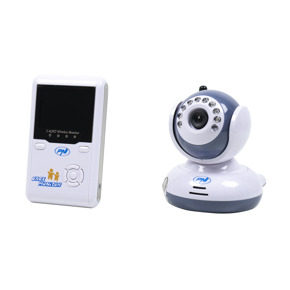 Pachet Video Baby Monitor PNI B2500 ecran 2.4 inch wireless + Cadou Sticky Pad Blue