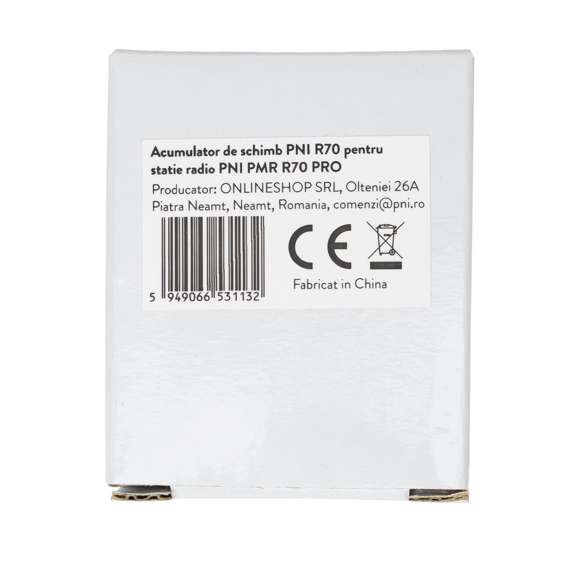 Acumulator de schimb PNI R70, 7.4V, 1800mAh, Li-Ion, pentru statia radio PNI PMR R70 PRO sau DS890 si DS890W