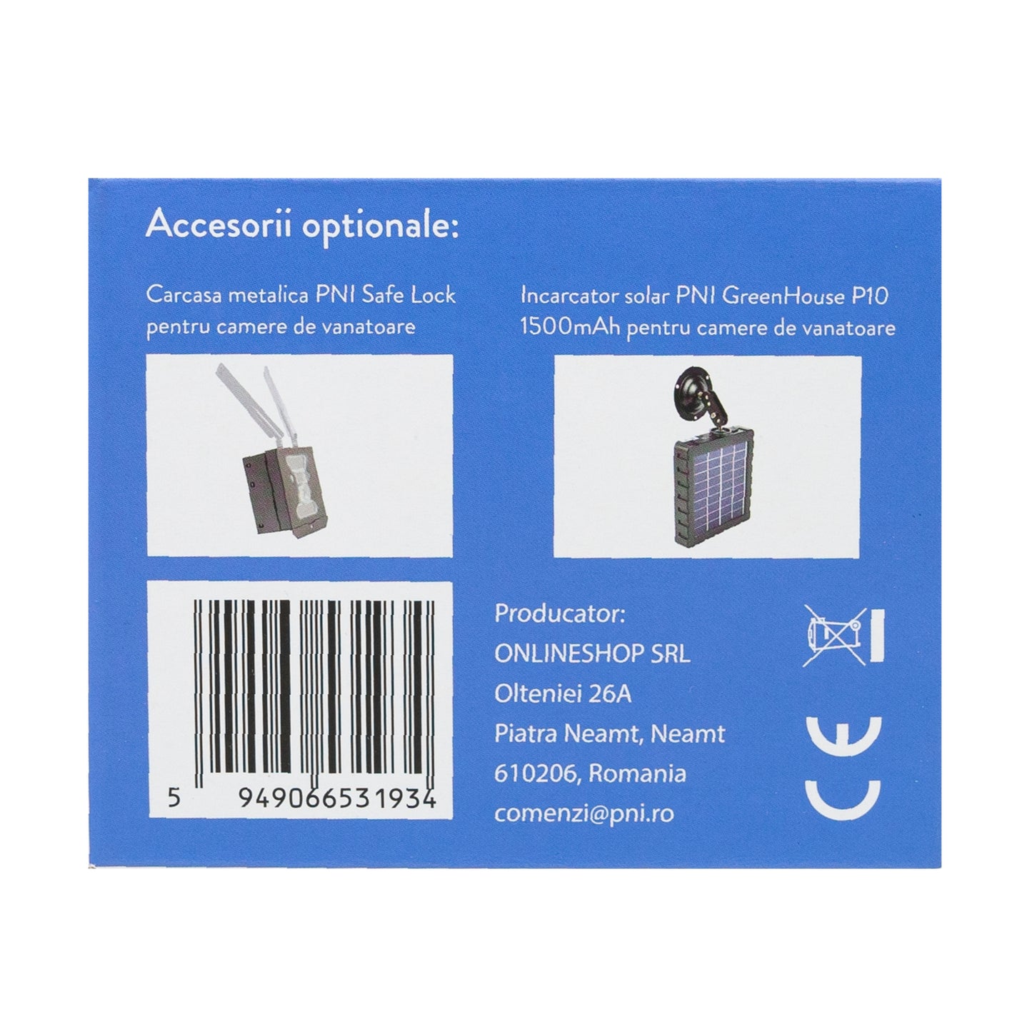 Camera vanatoare PNI Hunting 480C PRO, 24MP, cu Internet 4G, GPS unghi vizualizare 60°