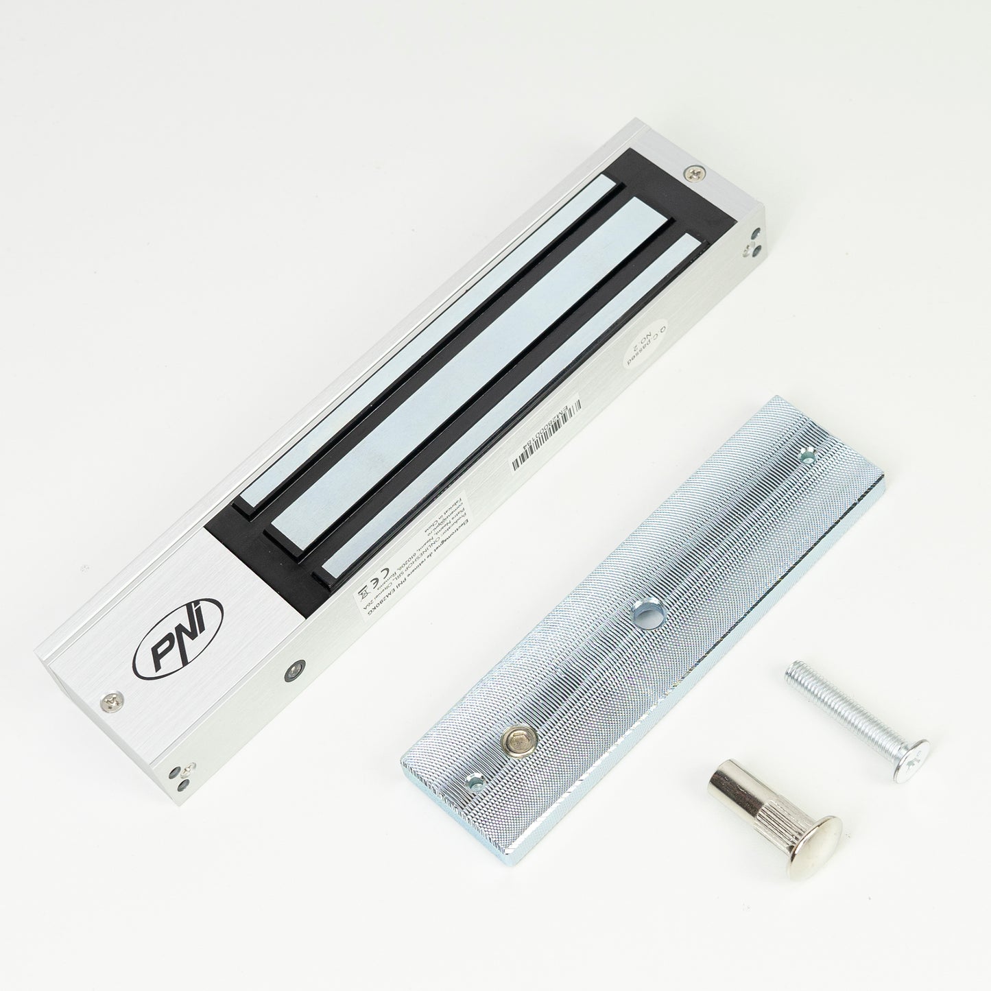 Electromagnet de retinere PNI EM280KG NO/NC/COM, forta de inchidere 280kg, alimentare 12V 24V