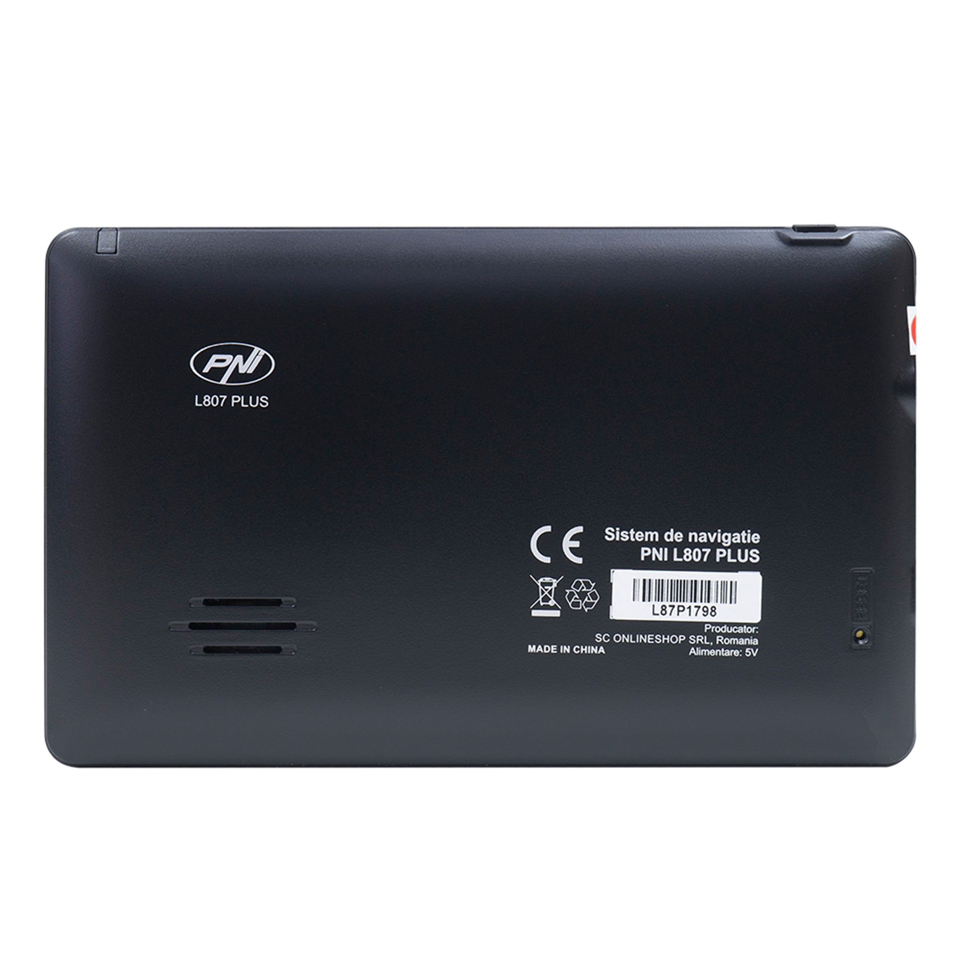 Sistem de navigatie GPS PNI L807 PLUS ecran 7 inch, 800 MHz, 256MB DDR, 8GB memorie interna, cu parasolar inclus