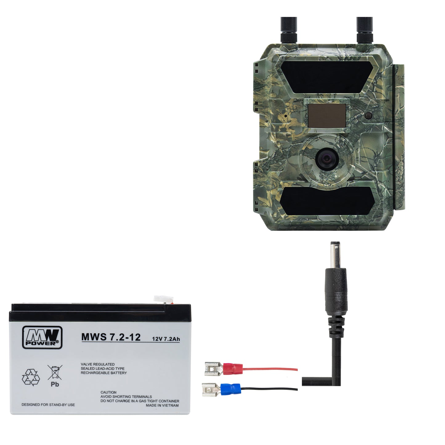 Kit camera vanatoare PNI Hunting 400C PRO 24MP, carcasa si sufa securitate, acumulator 7.2Ah si card