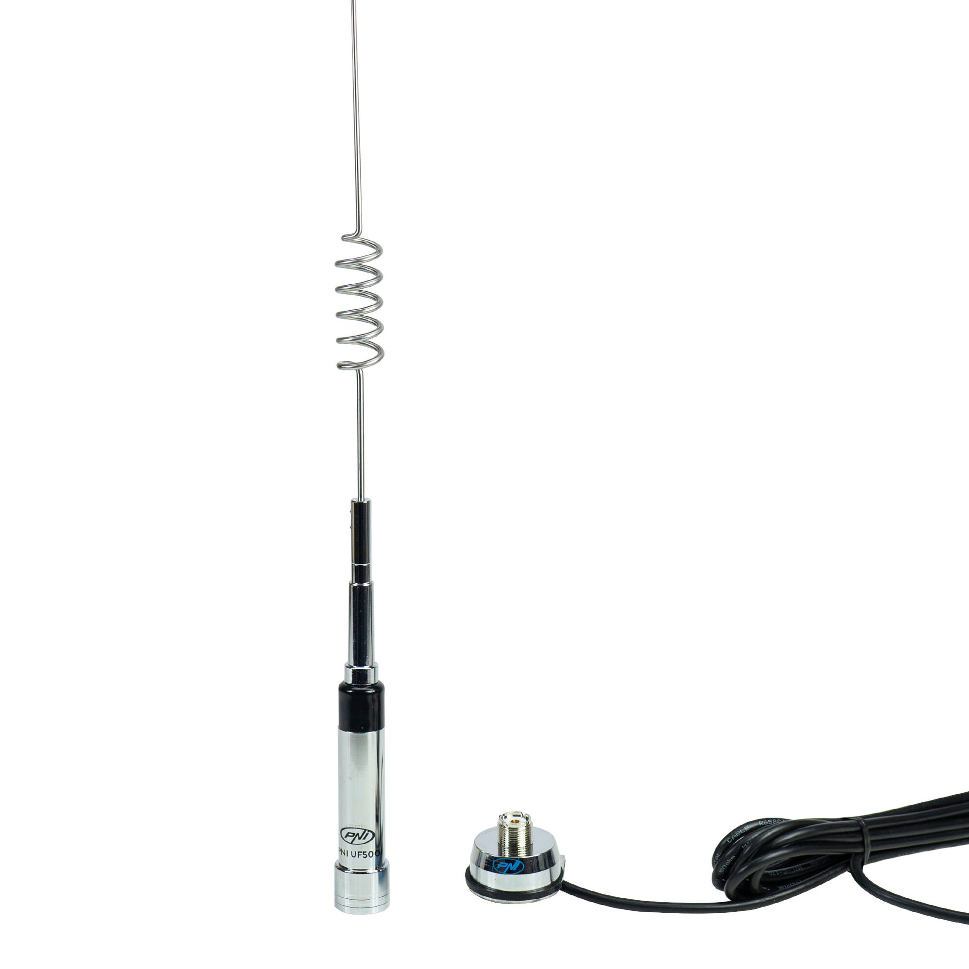 Pachet Statie radio UHF PNI Escort HP 446, 199 canale si Antena PNI UF500 cu cablu