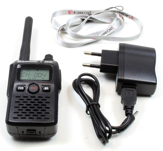 Statie radio PMR portabila Albrecht ATT 100, 10 canale, acumulator 1400mAh, pentru ghid turistic