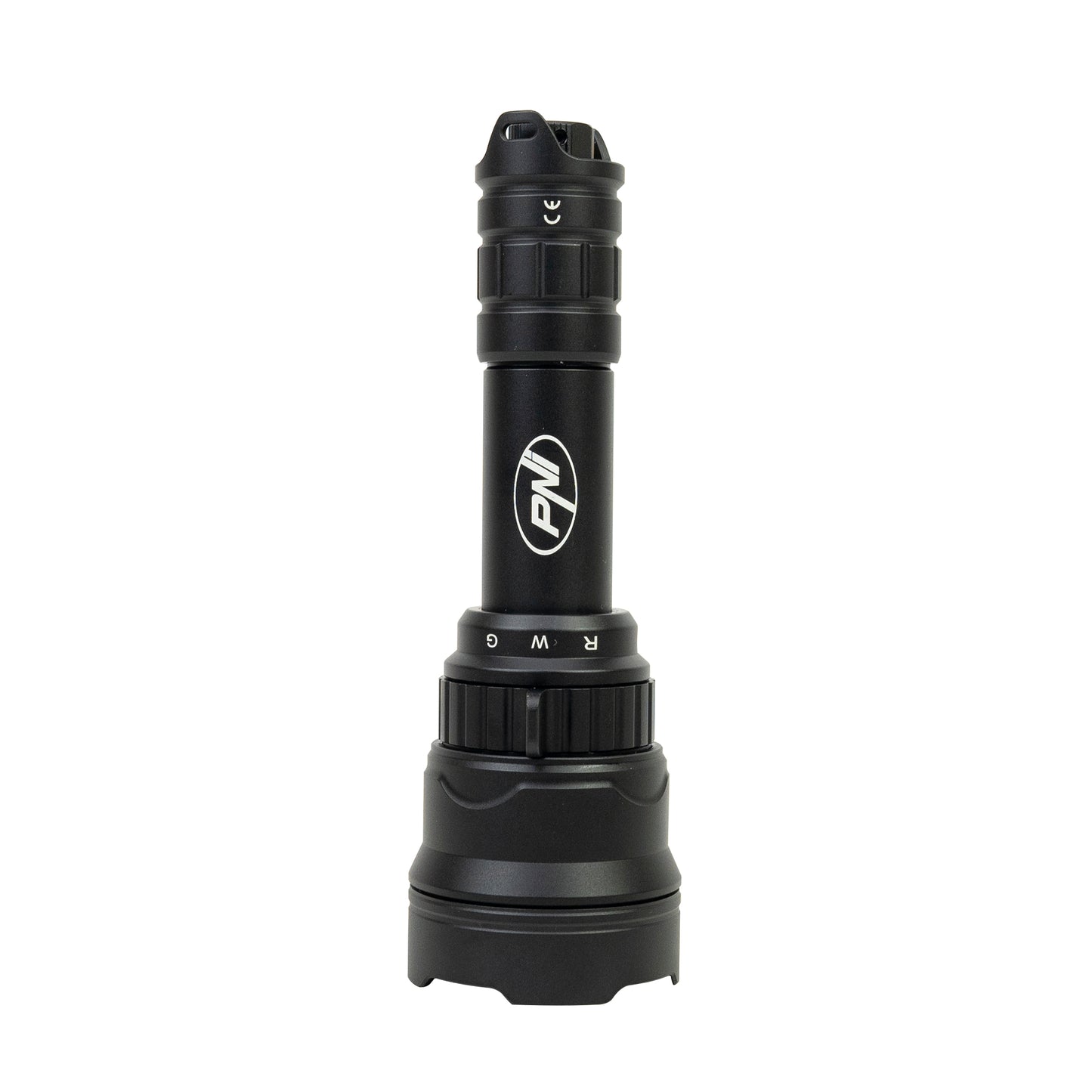 Lanterna PNI Adventure F300 cu LED in 3 culori, alb, rosu, verde, max. 10W, IPX6, distanta 536 m, flux luminos 540 lm, acumulator 18650 3000mAh inclus, incarcator pentru acumulator inclus, functie zoom si dimming