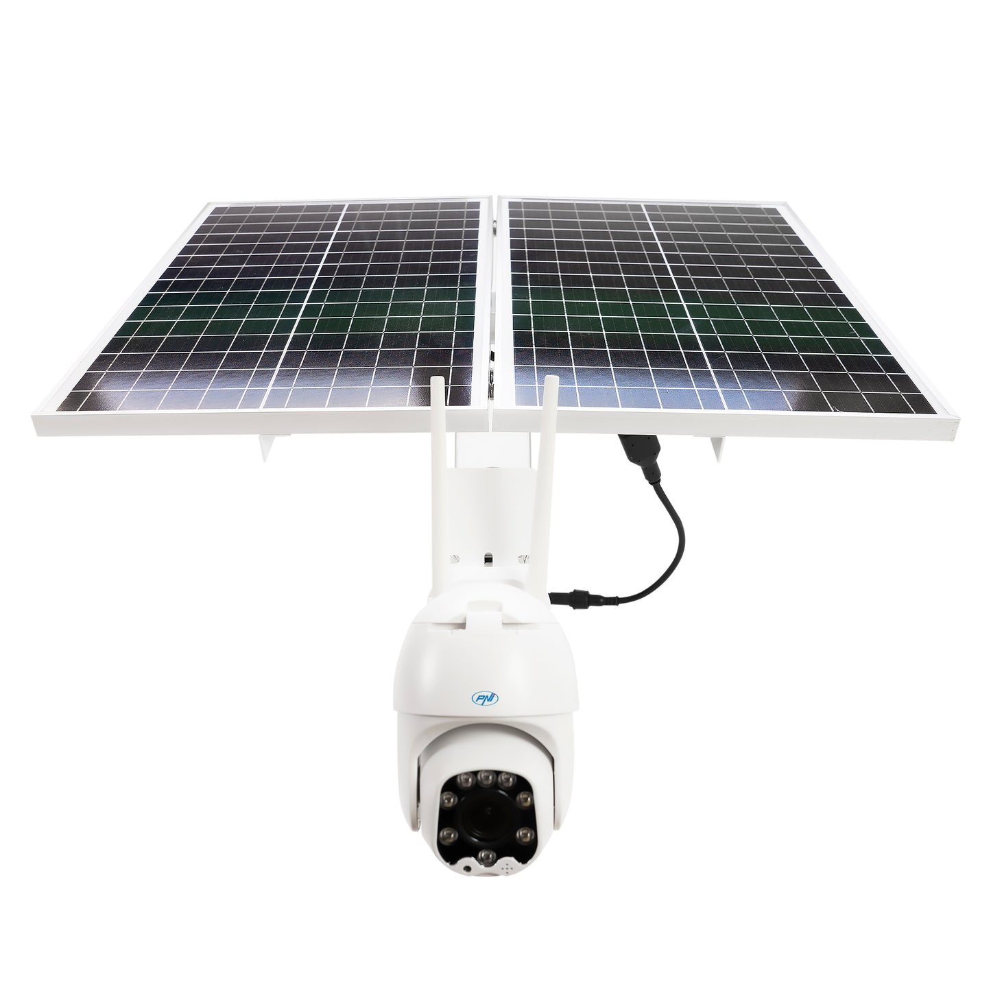 Camera supraveghere video PNI IP60 live PTZ cu panou solar, 2MP, GSM 4G, slot SIM zoom optic 5X