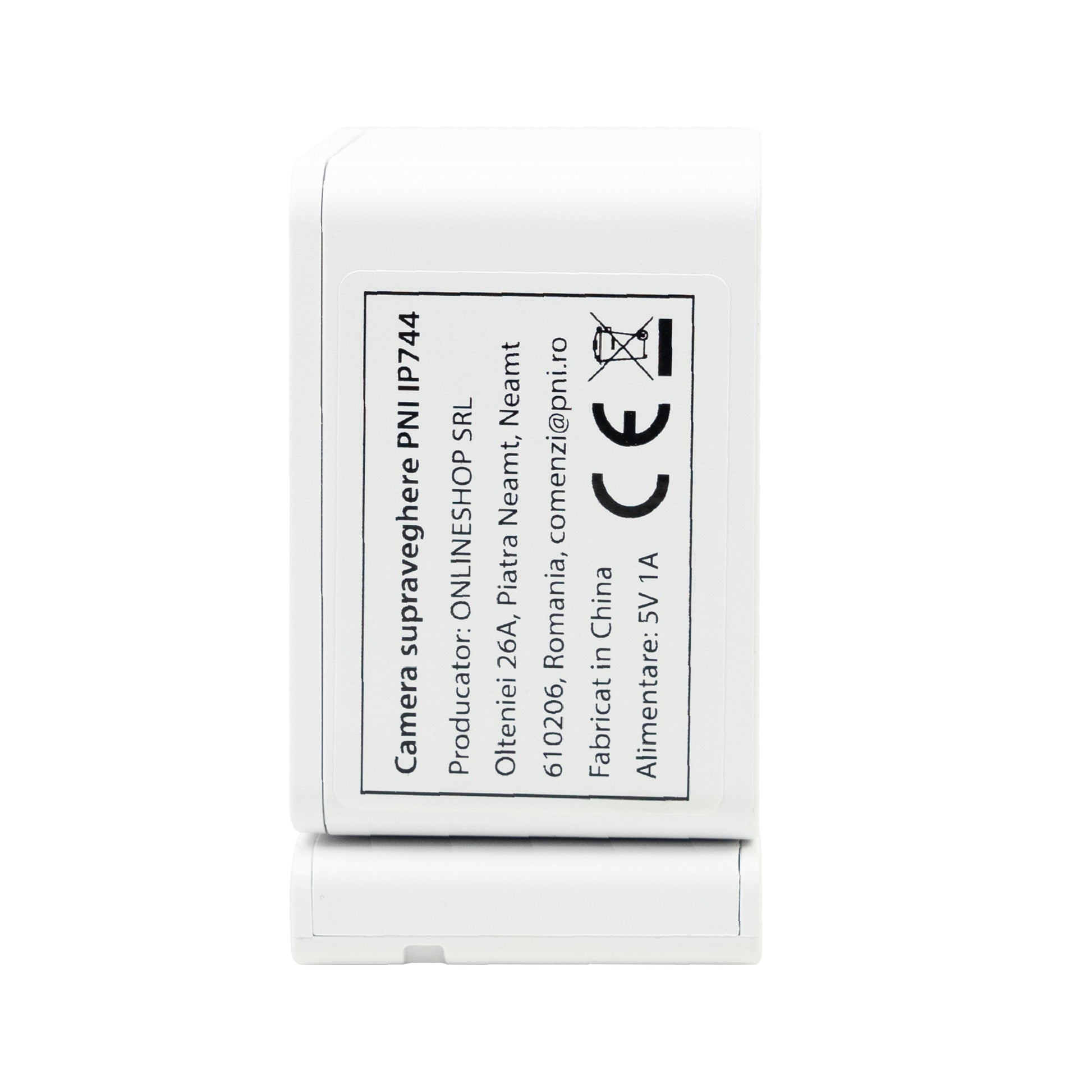 Camera supraveghere video PNI IP744 4MP cu IP, detectie miscare, audio bidirectional, slot card micro SD, unghi larg, control din aplicatie, imagine color pe timp de noapte, interior si exterior