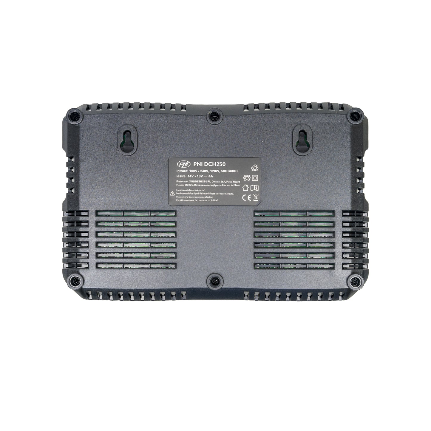 Kit incarcator dublu cu acumulatori PNI DCH250, include 2 acumulatori 18V 5Ah