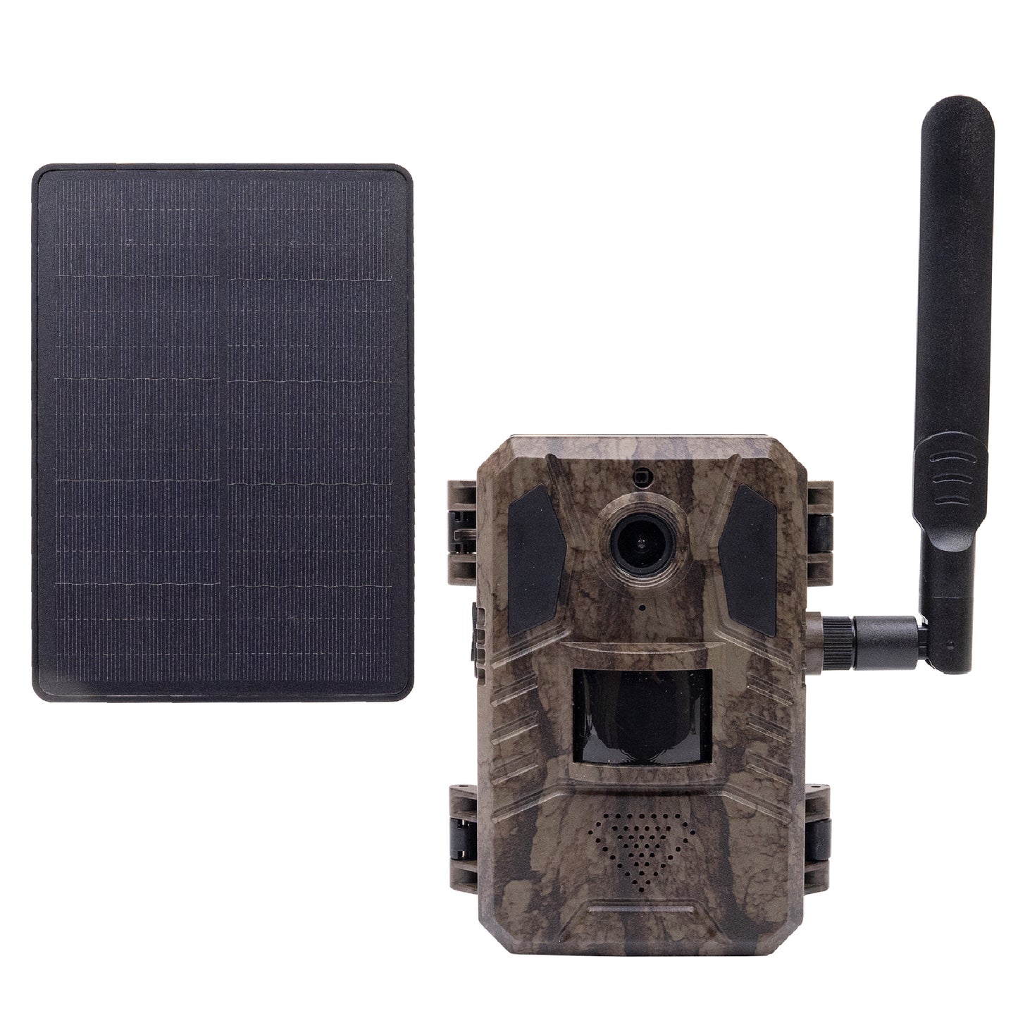 Camera de supraveghere video camuflaj PNI Hunting 751 PRO, 16MP, 4G LTE, GPS, Night Vision, Acumulator, Panou solar, LED-uri invizibile pentru animale, IP66