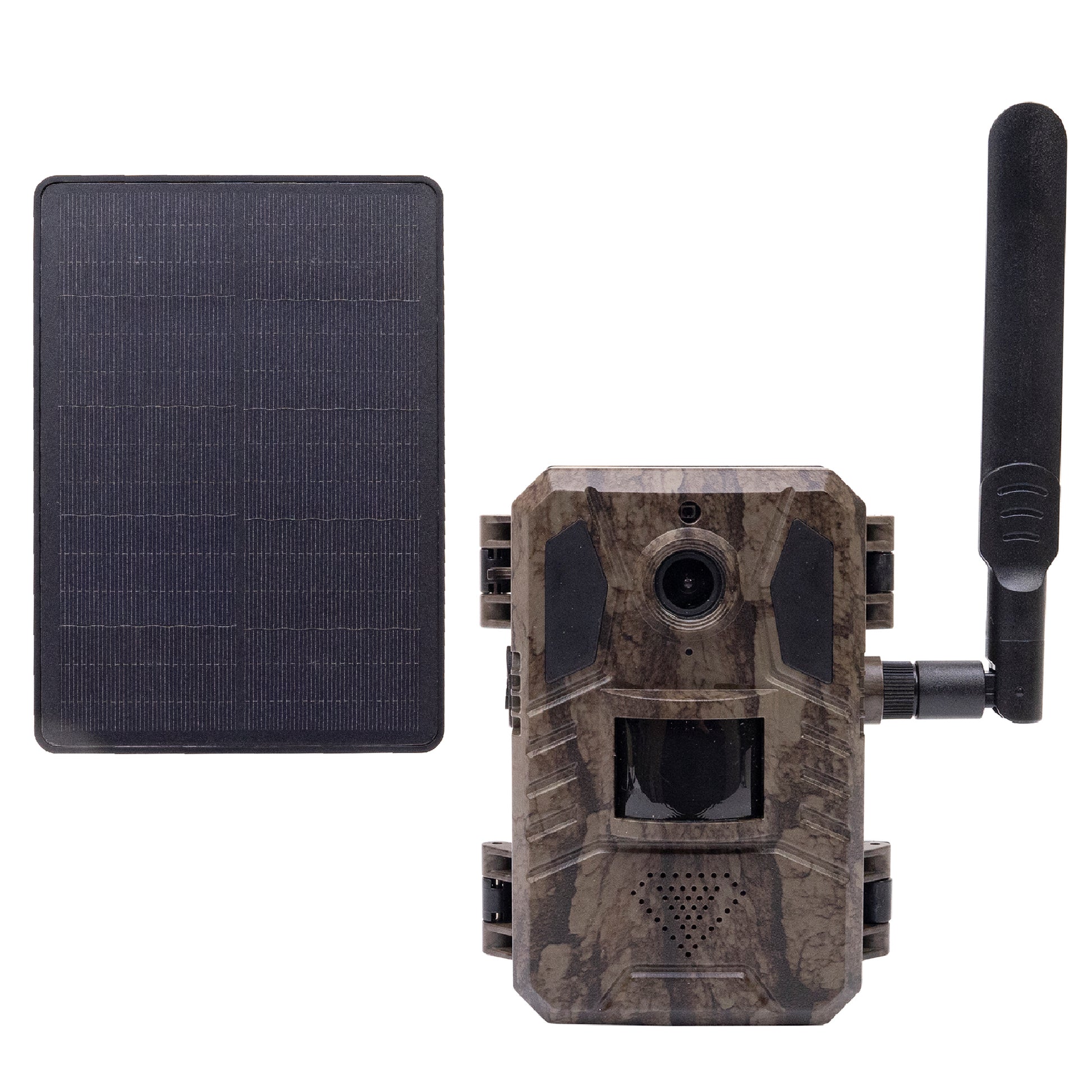 Camera de supraveghere video camuflaj PNI Hunting 751 PRO, 16MP, 4G LTE, GPS, Night Vision, Acumulator, Panou solar, LED-uri invizibile pentru animale, IP66