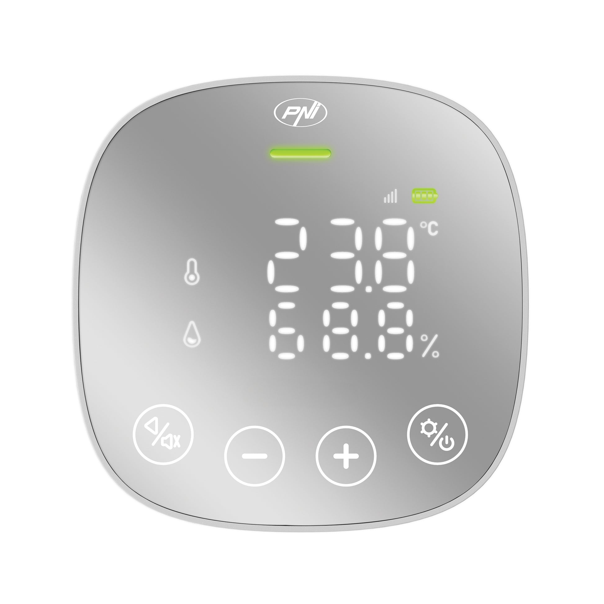 Senzor de calitate a aerului si dioxid de carbon (CO2) PNI SafeHouse HS291 cu Wi-Fi, control din aplicatia Tuya Smart, monitorizare CO2, temperatura, umiditate, afisare data ora, meniu setari, acumulator de backup, alarma sonora si vizuala