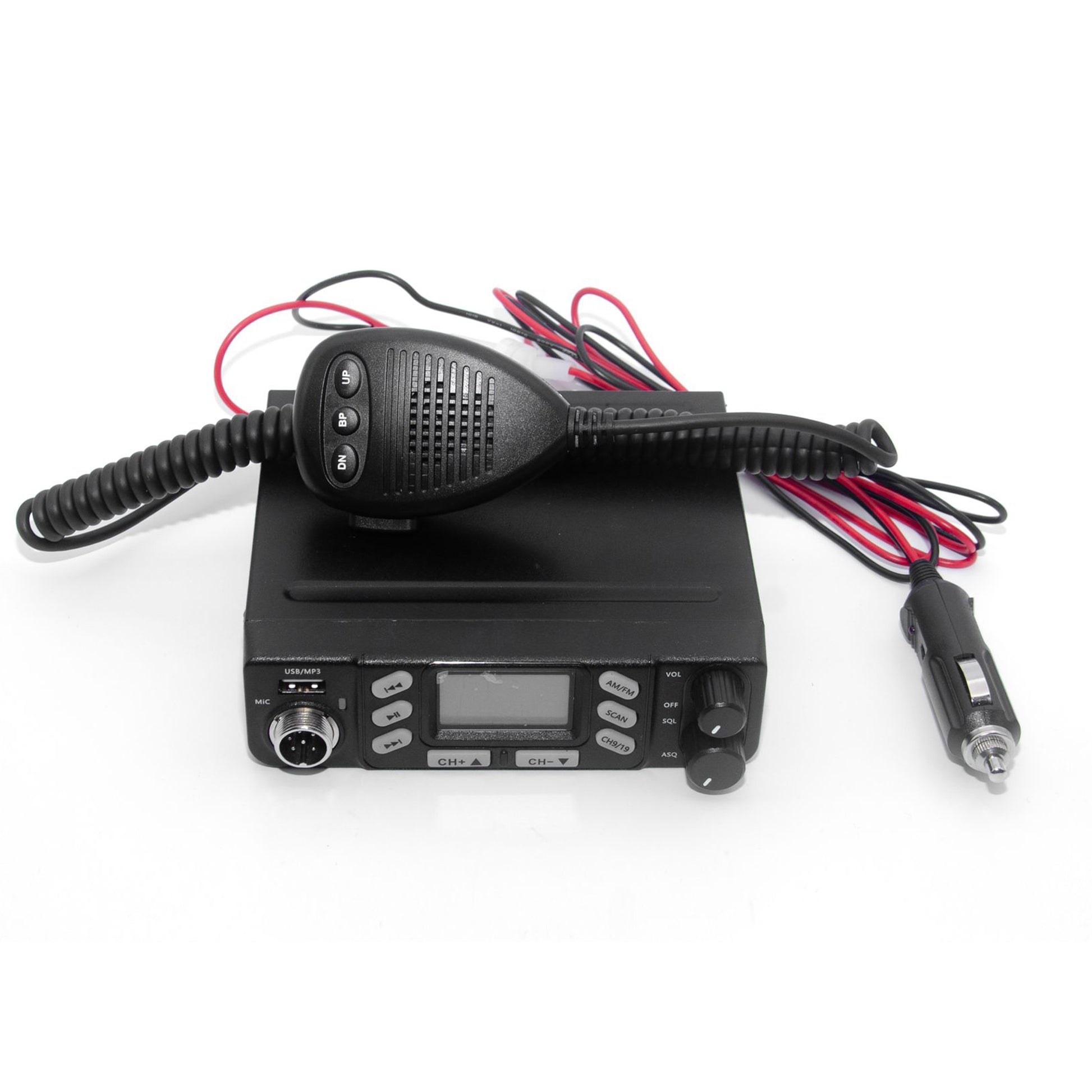 Statie radio CB PNI Escort HP 6800 ASQ, 12/24 V, MP3 player, mufa USB, 4W, AM-FM, mufa de bricheta inclusa