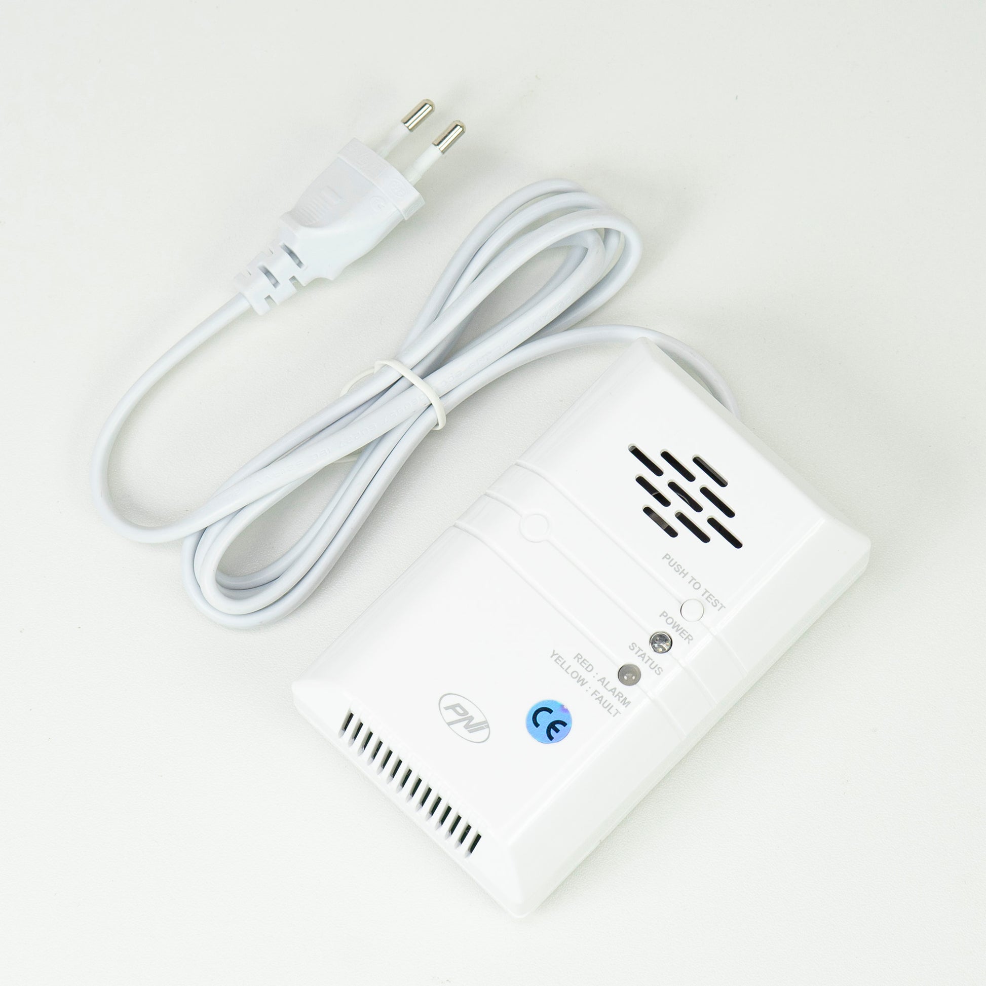 Kit PNI Safe House 400 senzor de gaz si electrovalva 3/4 inch, alarma sonora si luminoasa, 85dB, detecteaza gaze naturale, gaz metan (CH4)