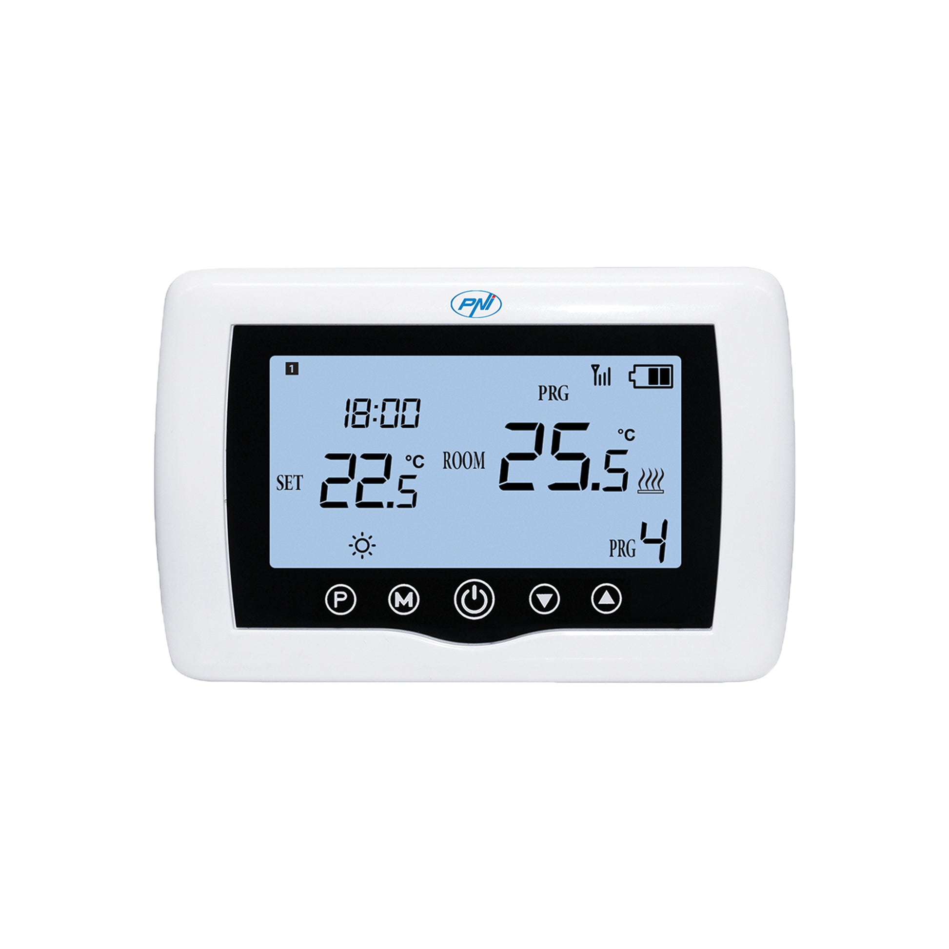 Termostat inteligent PNI CT410 PRO histeresis ± 0.1°C fara fir, cu WiFi, control 2 zone prin Internet, pentru centrale termice, pompe, electrovalve, APP TuyaSmart