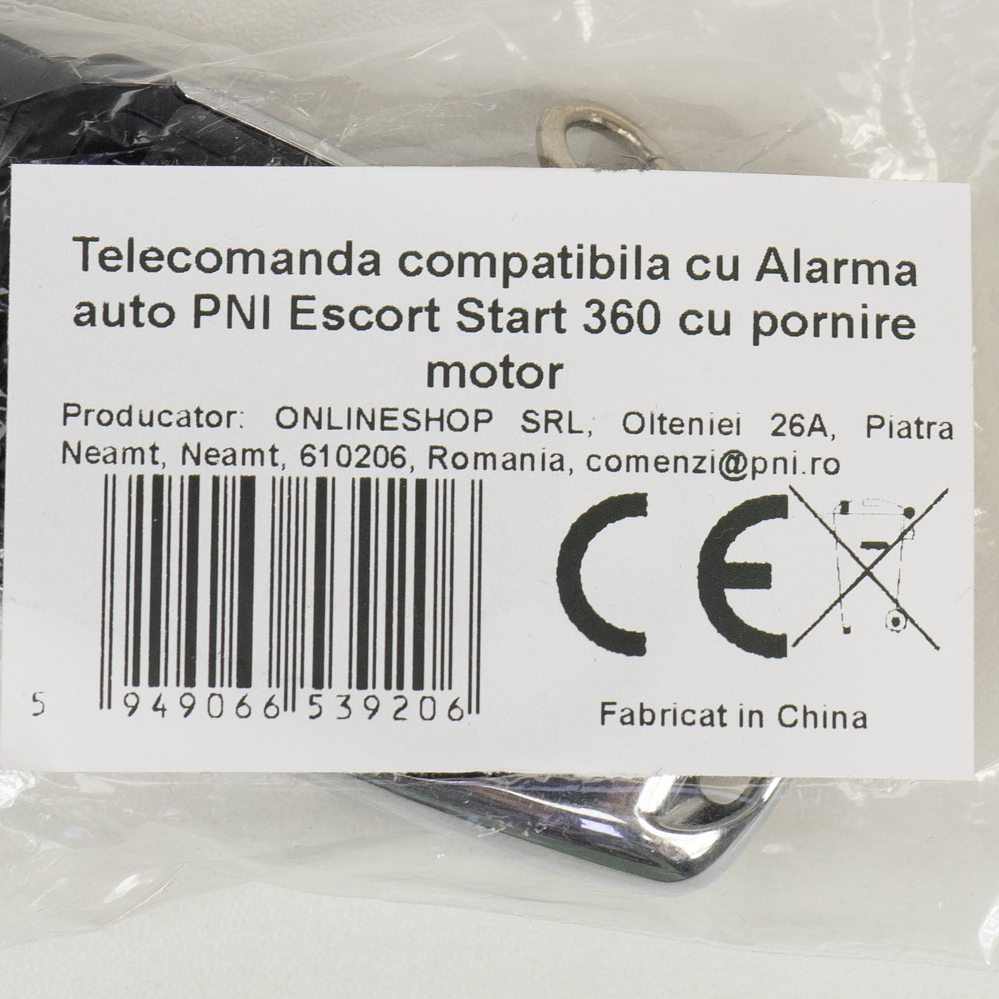 Telecomanda compatibila cu Alarma auto PNI Escort Start 360 cu pornire motor