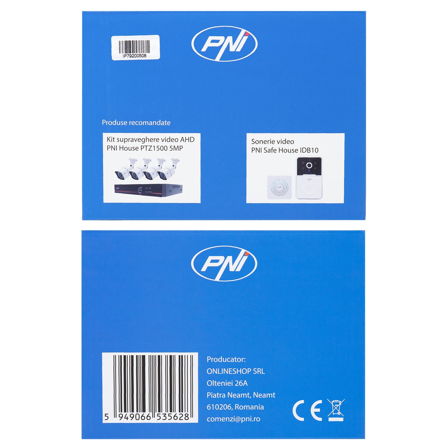 Camera supraveghere video PNI IP792 dual lens 2MP + 2MP, panou solar 3W, acumulator 6000mAh incorporat, detectie miscare, slot card micro SD, vizibilitate nocturna, audio bidirectional, IP65