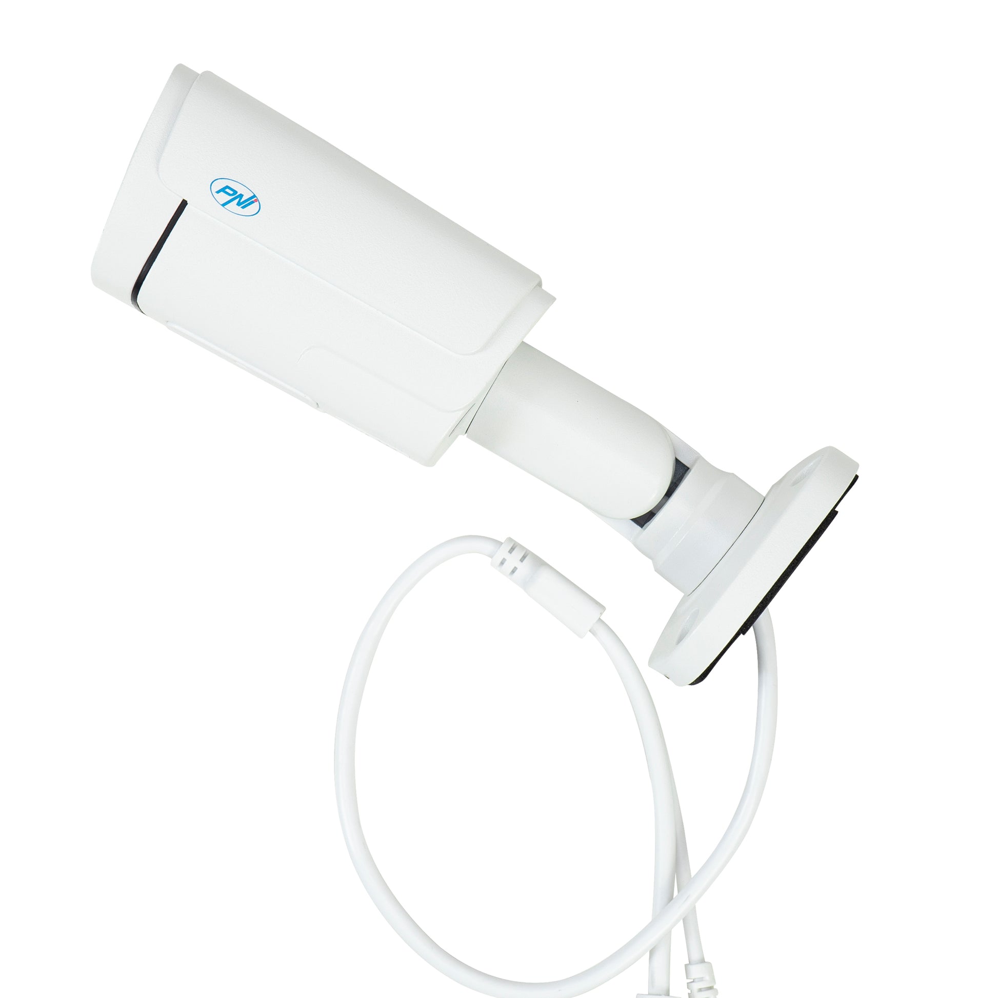 Camera supraveghere video PNI IP780, 8MP, 4K, IP, 6 LED-uri IR, IP66, alb
