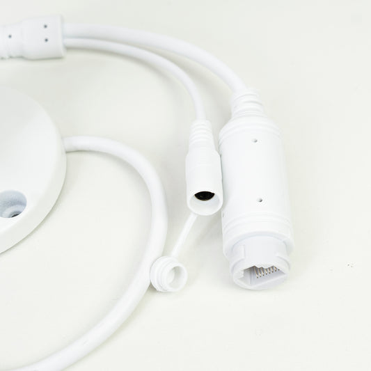 Camera supraveghere video PNI IP5POE, 5MP, D-WDR, 4.0mm, 6 LED-uri, IP66, alb, are functii AI human recognition si people counting