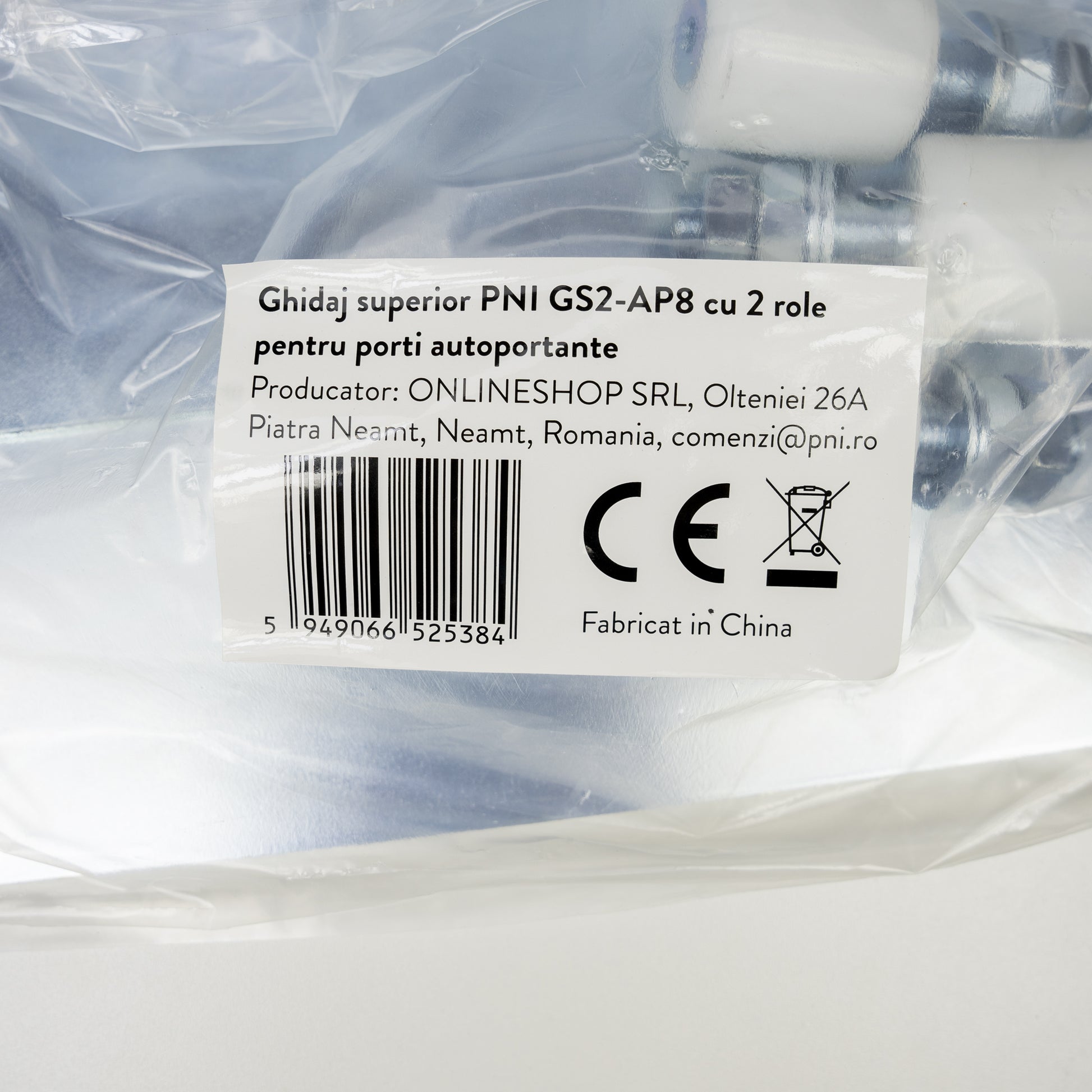 Ghidaj superior PNI GS2-AP8 cu 2 role pentru porti autoportante