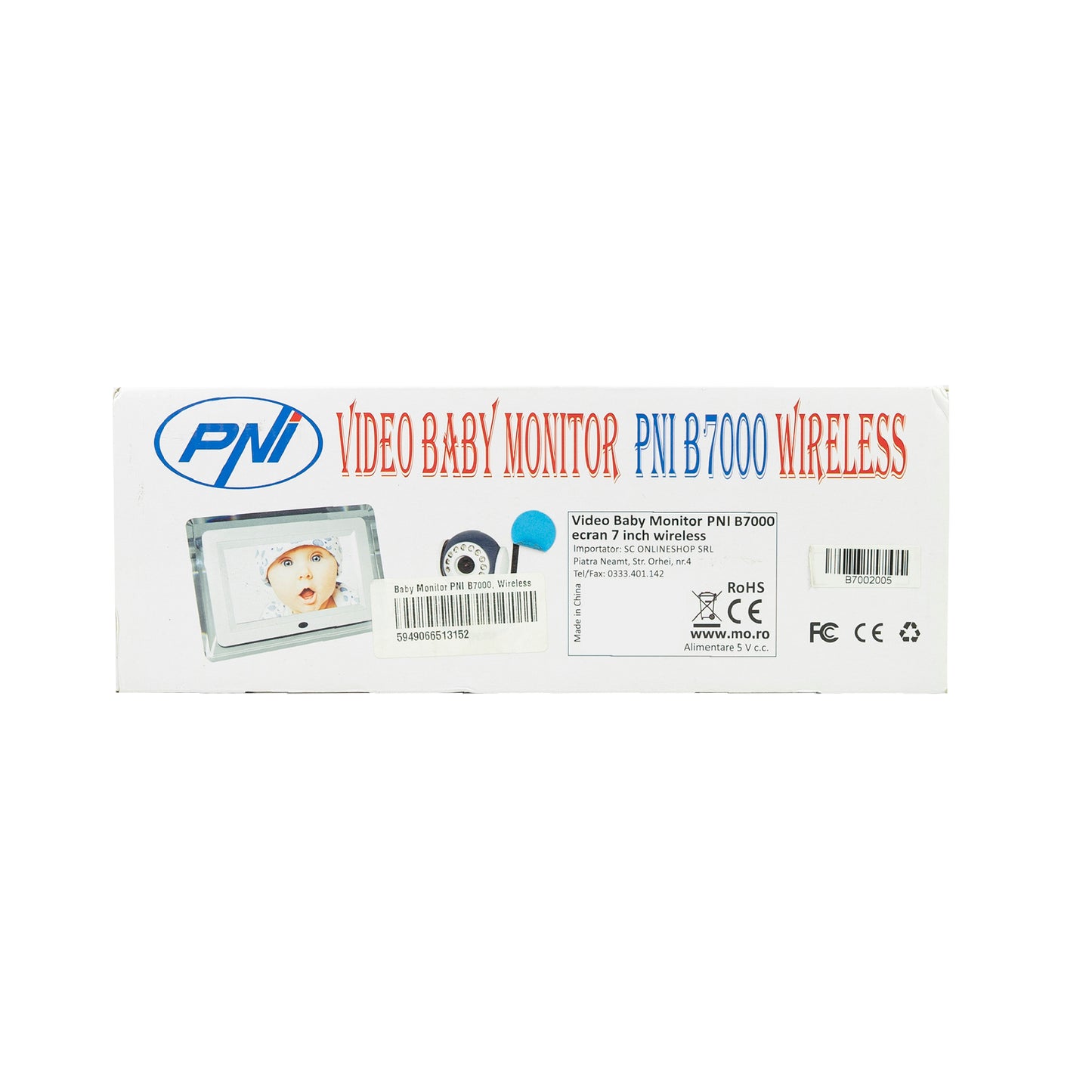 Video Baby Monitor PNI B7000 ecran 7 inch wireless