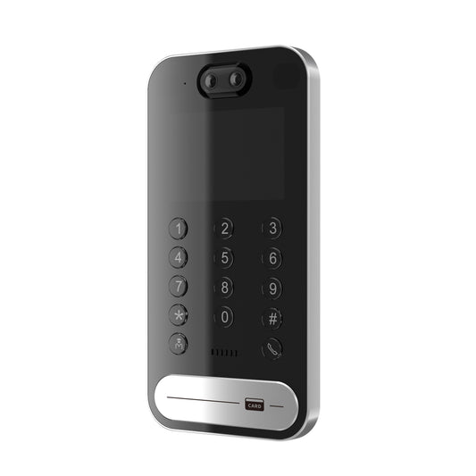 Unitate exterioara interfon video PNI UMS9000, ecran 3.5 inch, 2MP, recunoastere faciala, control din aplicatie, cititor de card inclus, iesire yala, compatibil cu unitate interioara interfon video PNI MS9000
