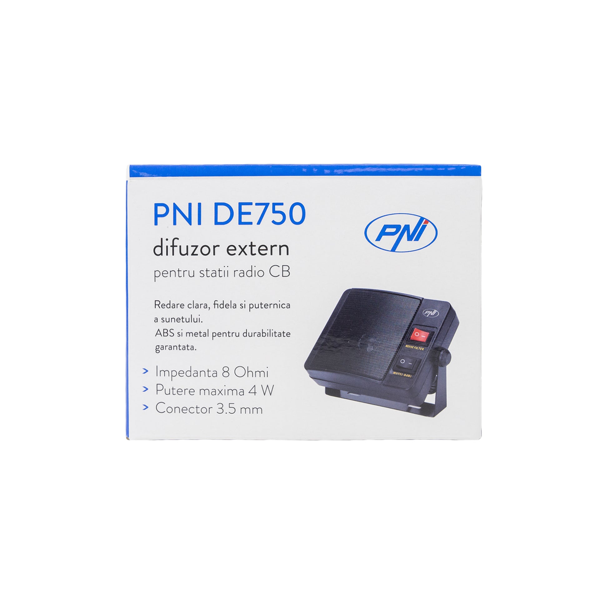 Difuzor extern PNI DE750 pentru statii radio CB, 8 Ohmi, 4 W, difuzor 3 inch, jack 3.5 mm