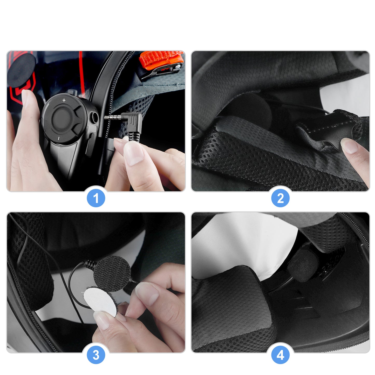 Sistem comunicare moto PNI BTH03 pentru casca inchisa sau deschisa