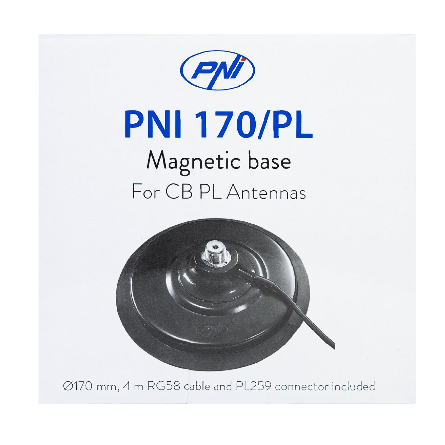 Baza magnetica PNI 170/PL 170 mm, slim, contine cablu 4m si mufa PL259