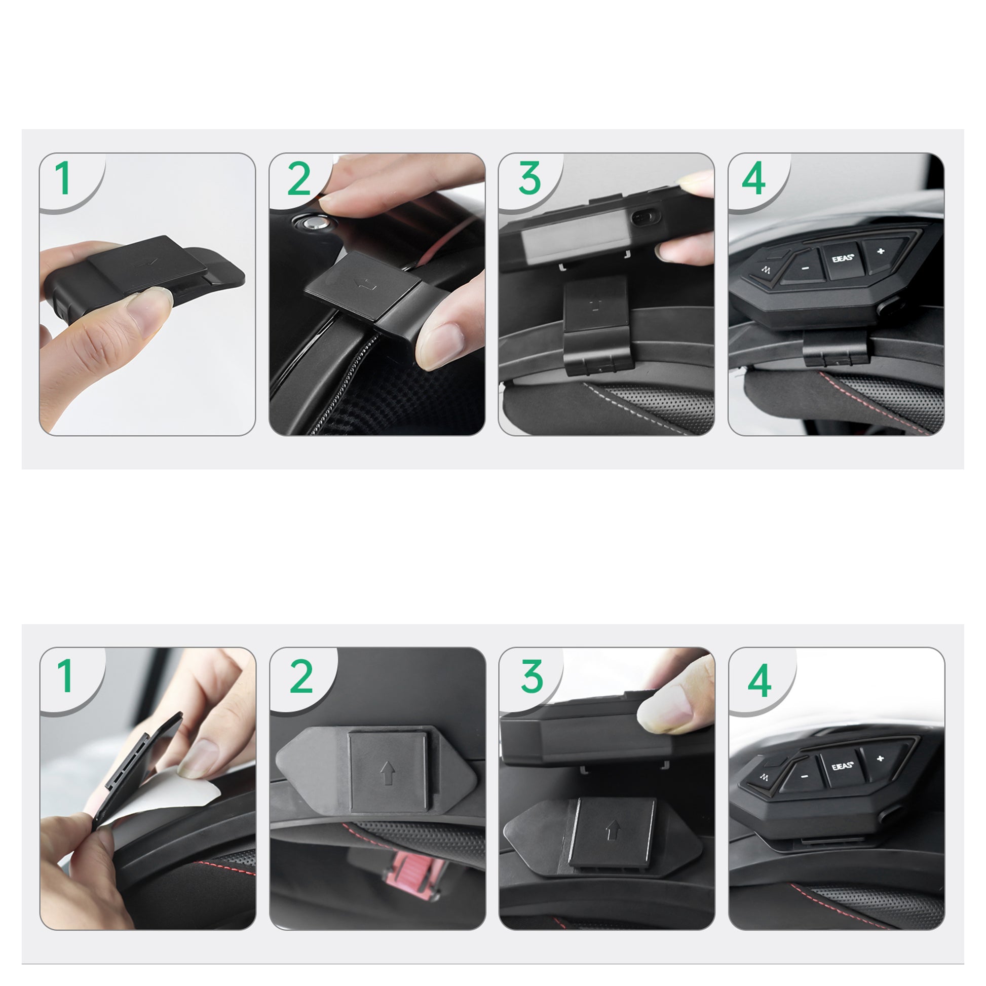 Sistem comunicare moto PNI BTH02 Mesh pentru casca inchisa sau deschisa, maxim 20 utilizatori, IP67, Bluetooth 5.1