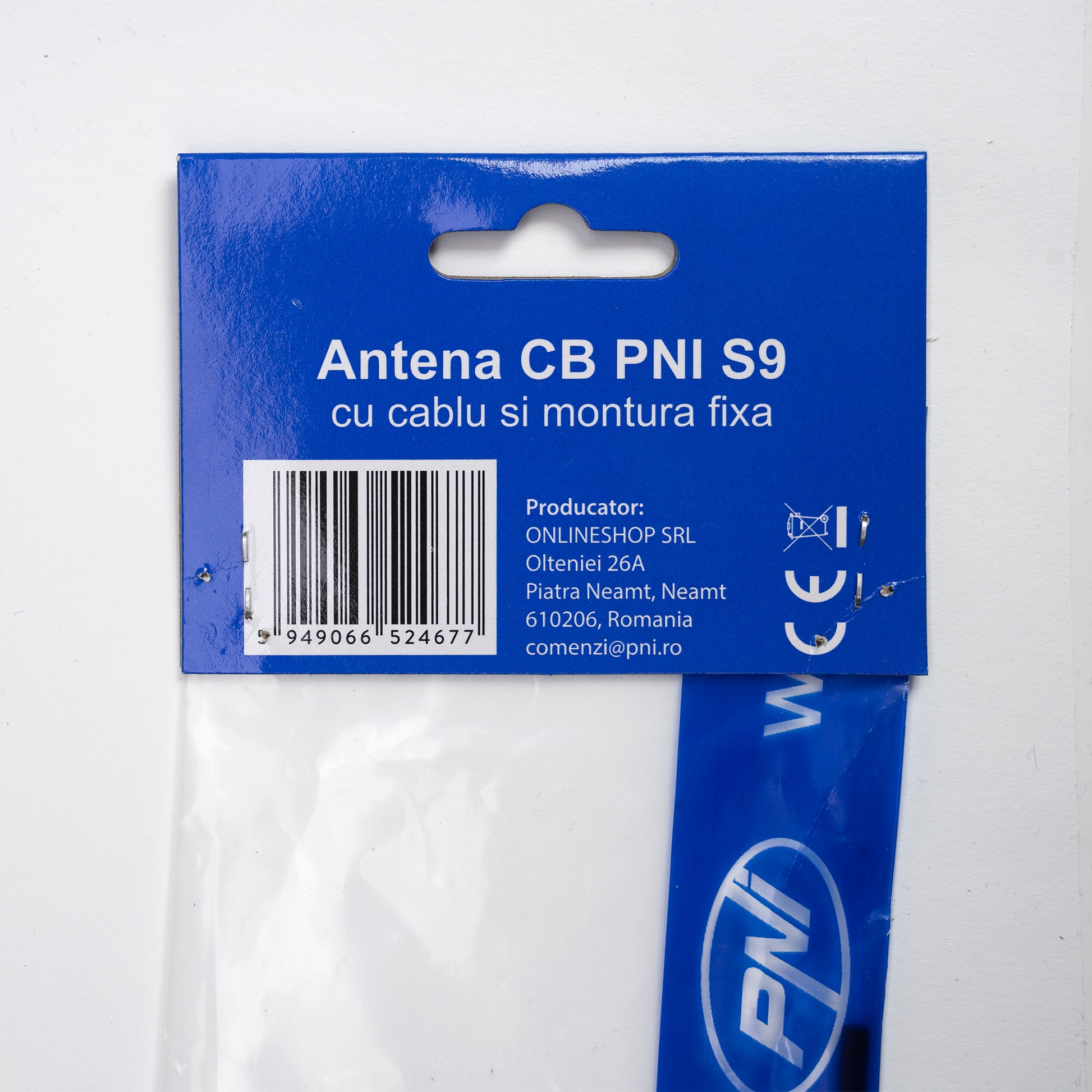 Bax 50 bucati antene CB PNI S9 cu fluture lungime spic 120 cm cu cablu RG58 de 4 m