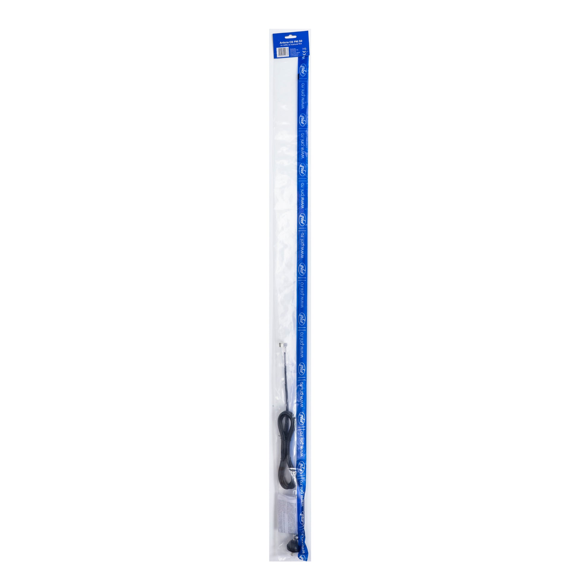 Bax 50 bucati antene CB PNI S9 cu fluture lungime spic 120 cm cu cablu RG58 de 4 m