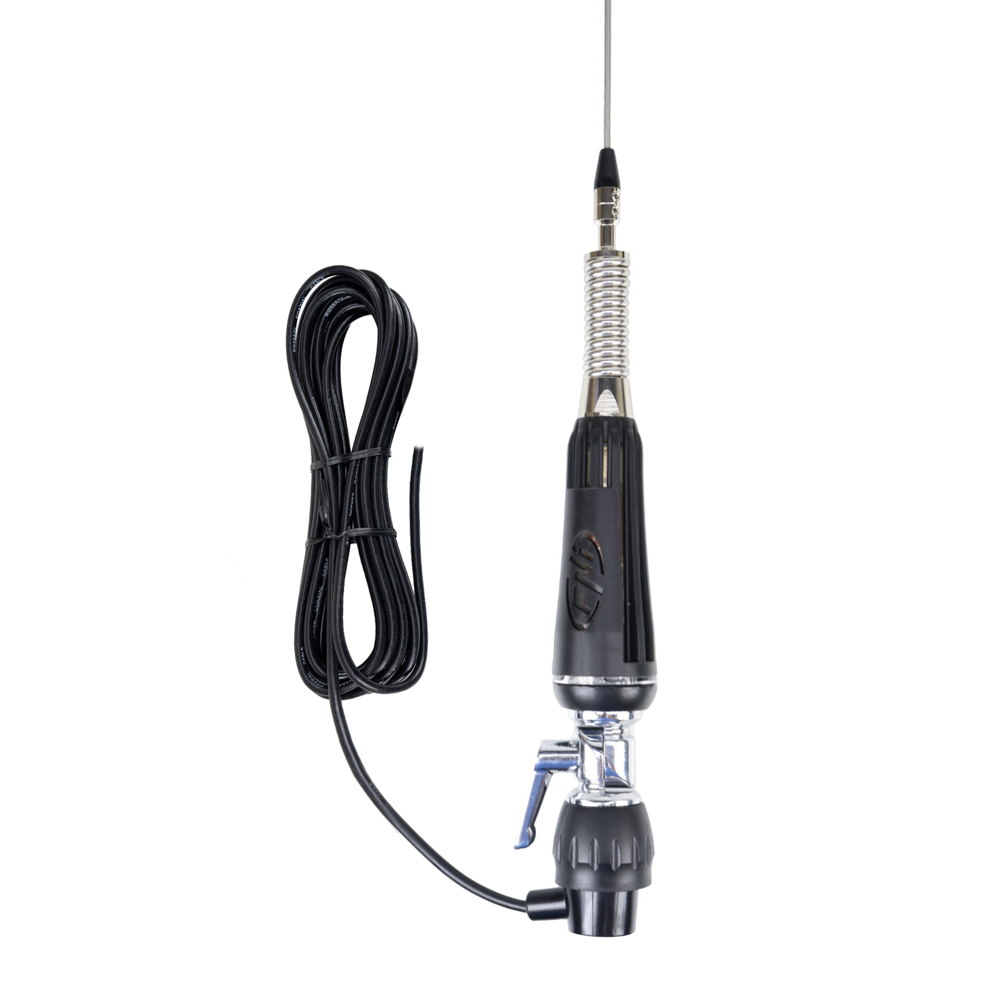 Bax 30 bucati antene CB PNI LED 1000 rabatabila, 80 cm lungime, cu cablu si montura fixa tip fluture, 26-30 MHz, 300 Watt, ilumineaza in timpul emisiei