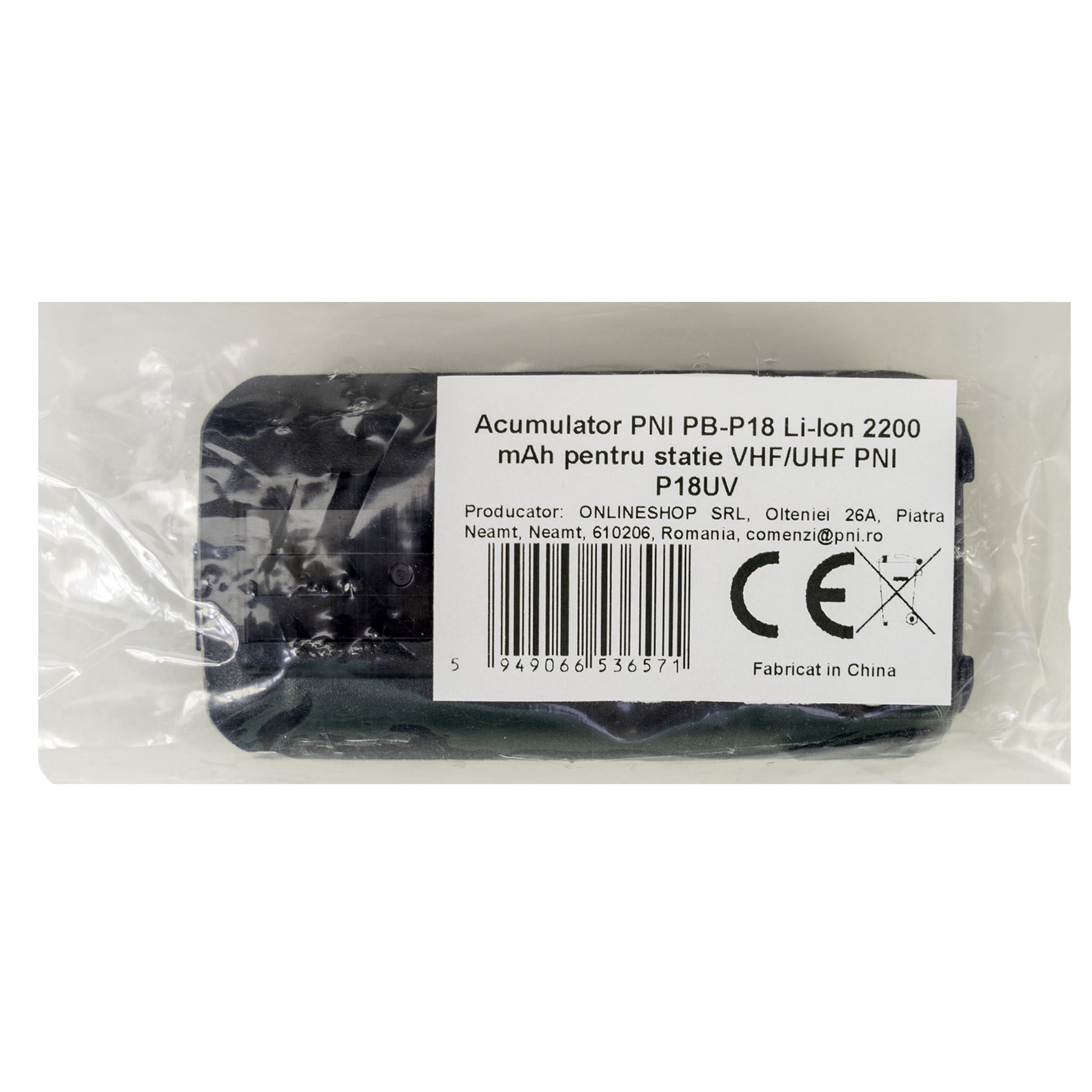 Acumulator PNI PB-P18 Li-Ion 2200 mAh pentru statie VHF/UHF PNI P18UV