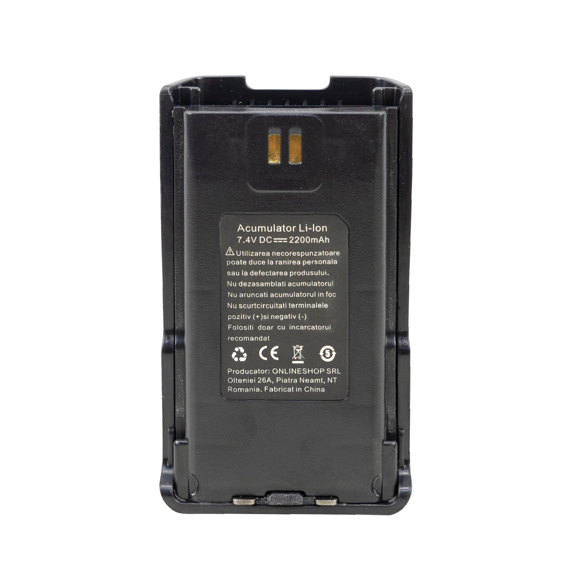 Acumulator PNI PB-R17 pentru statie radio portabila PNI PMR R17, Li-Ion, 2200mAh, 7,4V