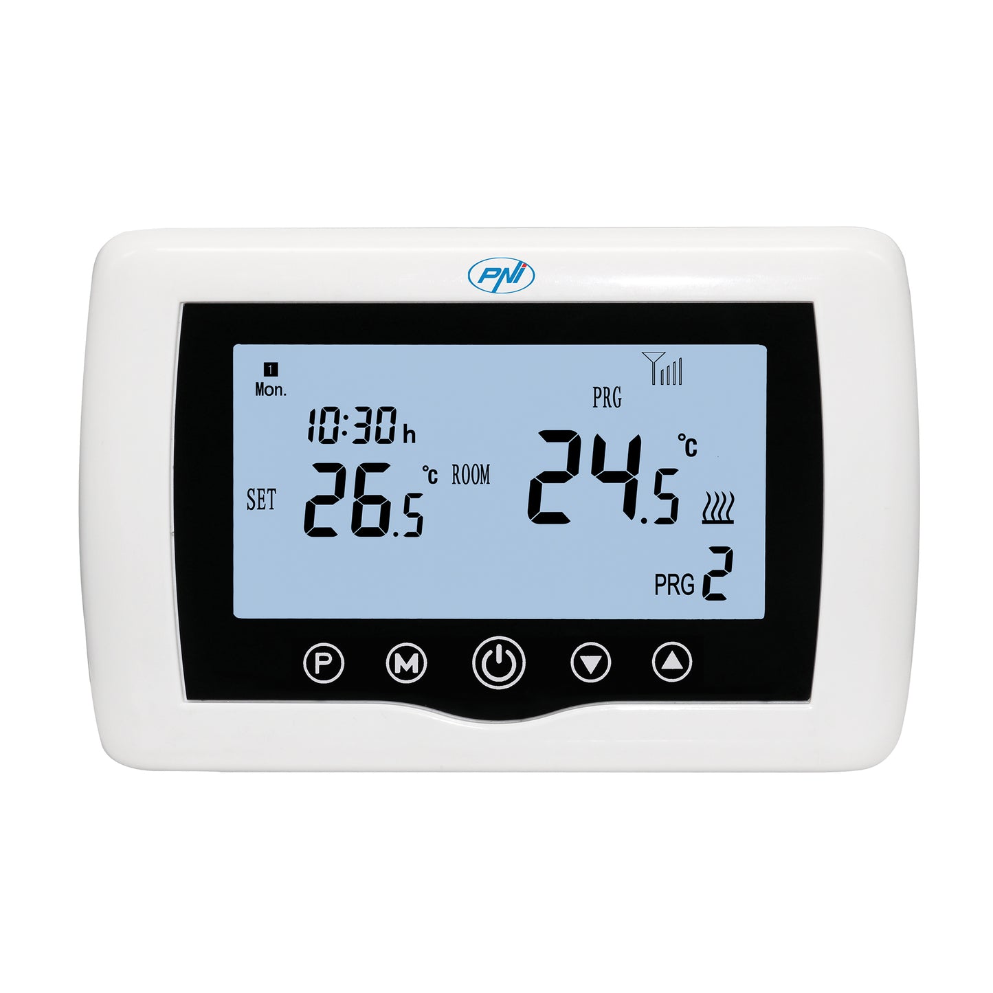 Termostat inteligent PNI CT440 fara fir, cu WiFi, control 4 zone prin Internet, pentru centrale termice, pompe, electrovalve, APP TuyaSmart