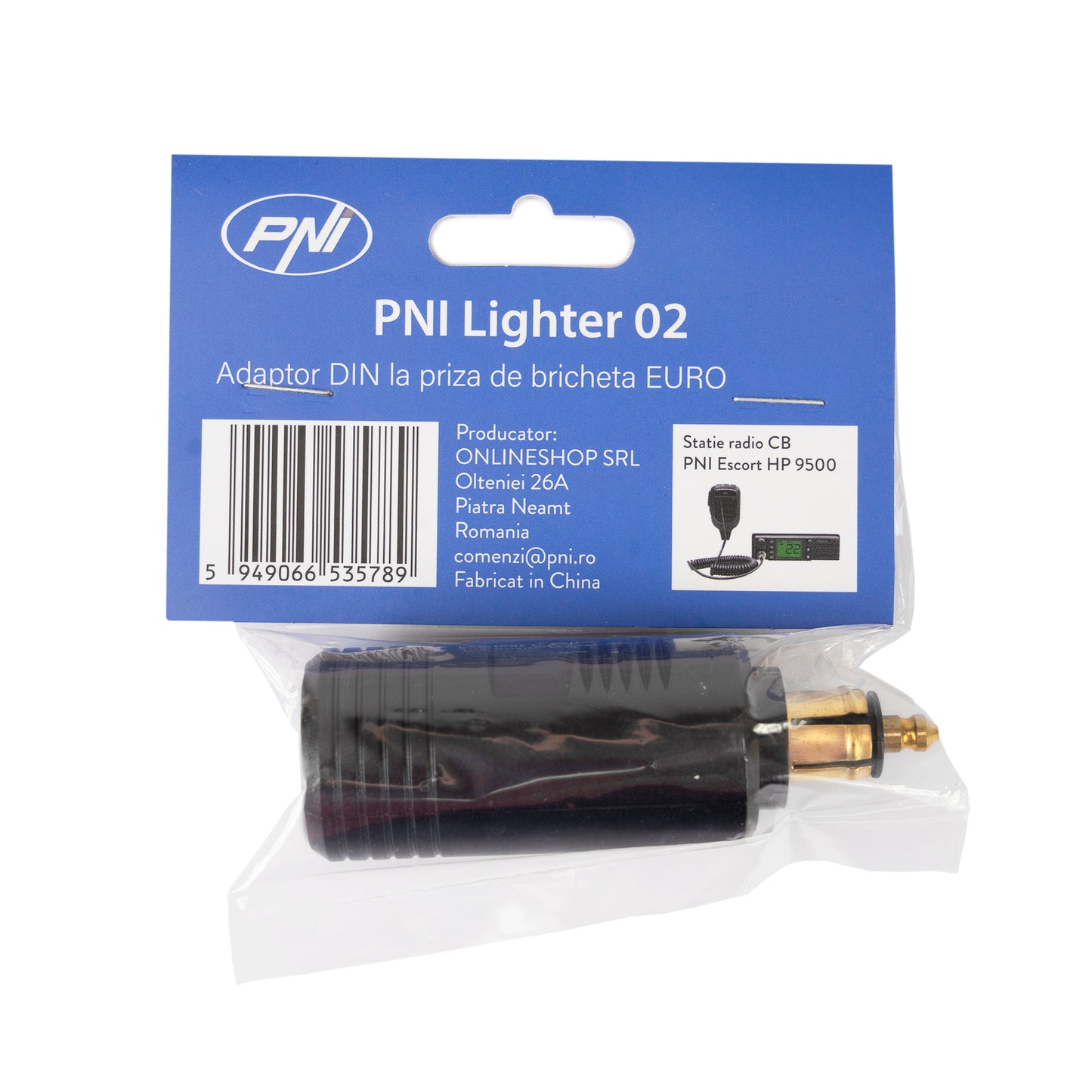 Adaptor DIN la priza de bricheta EURO PNI Lighter 02, 12V/24V, max. 16A