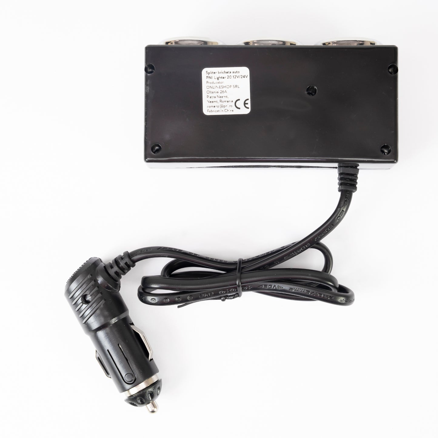 Spliter bricheta auto PNI Lighter 20 12V/24V 2 iesiri, 2 x USB, indicator LED