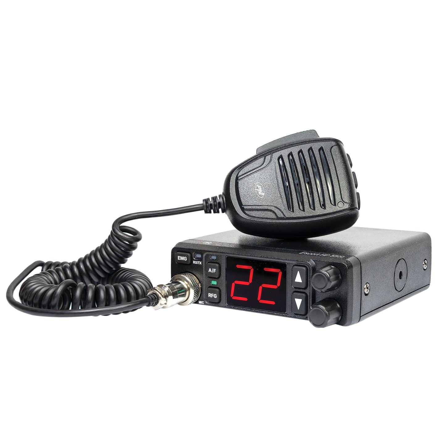 Kit Statie radio CB PNI Escort HP 5500 si antena CB PNI Extra 48, 45 cm, SWR 1.0, cu magnet inclus