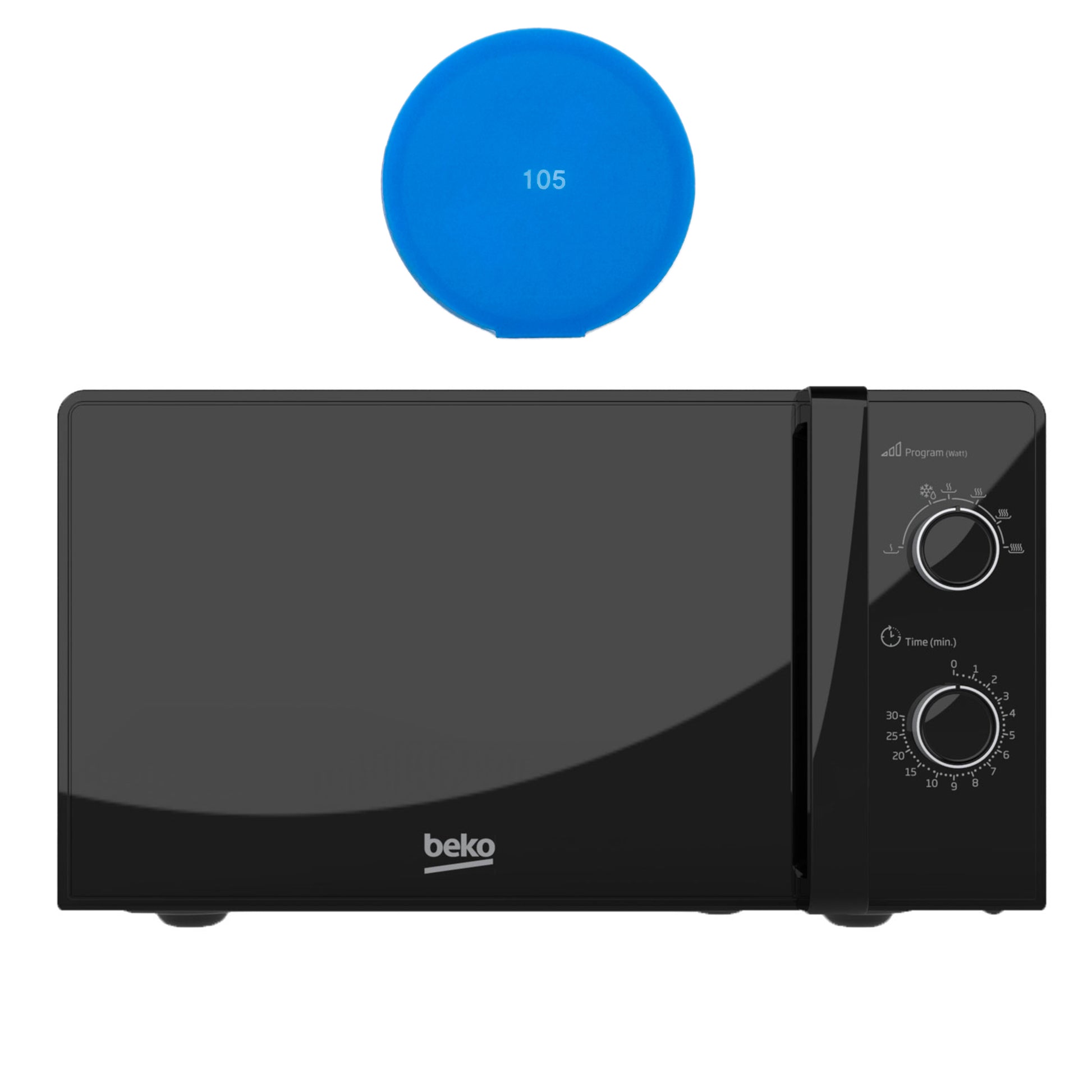Cuptor cu microunde Beko MOC20100BFB, 700 W, 20 L, functie dezghetare, negru + Sticky Pad Blue
