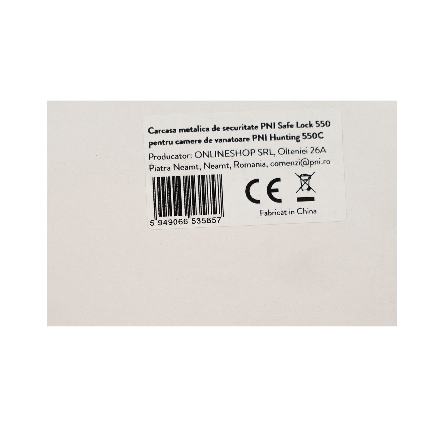 Carcasa metalica de securitate PNI Safe Lock 550 pentru camere de vanatoare PNI Hunting 550C