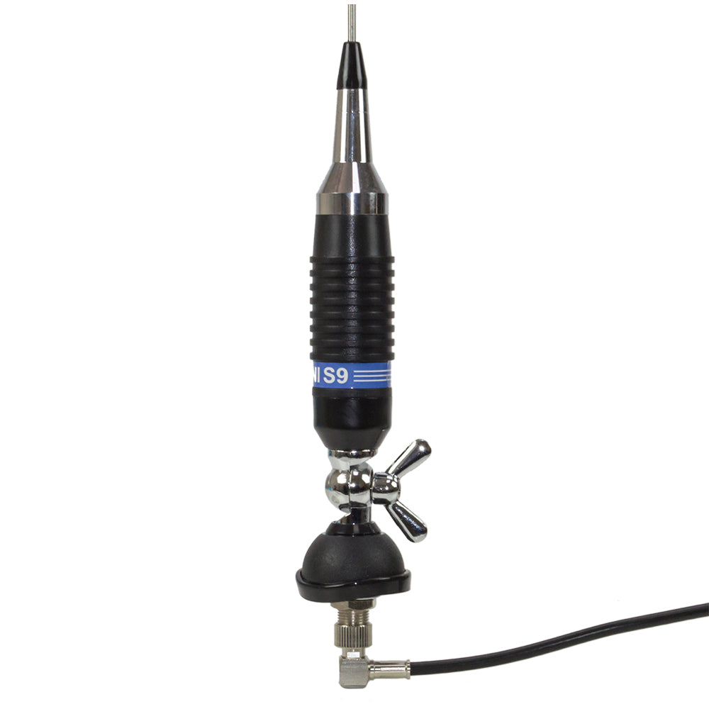Antena CB PNI S9, 120 cm, cu fluture, cablu RG58 de 4m si reflectometru PNI SWR-300 pentru masurare SWR