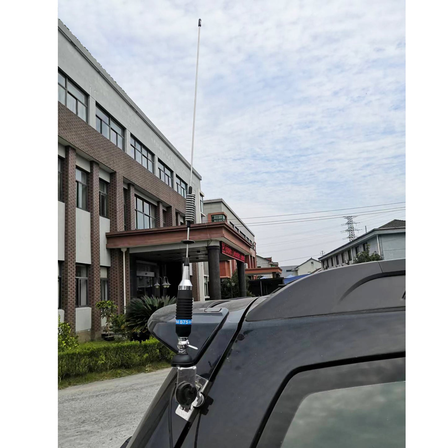 Antena CB PNI S75 , 75 cm, cu fluture, cablu RG58 de 4m si reflectometru PNI SWR-300 pentru masurare SWR